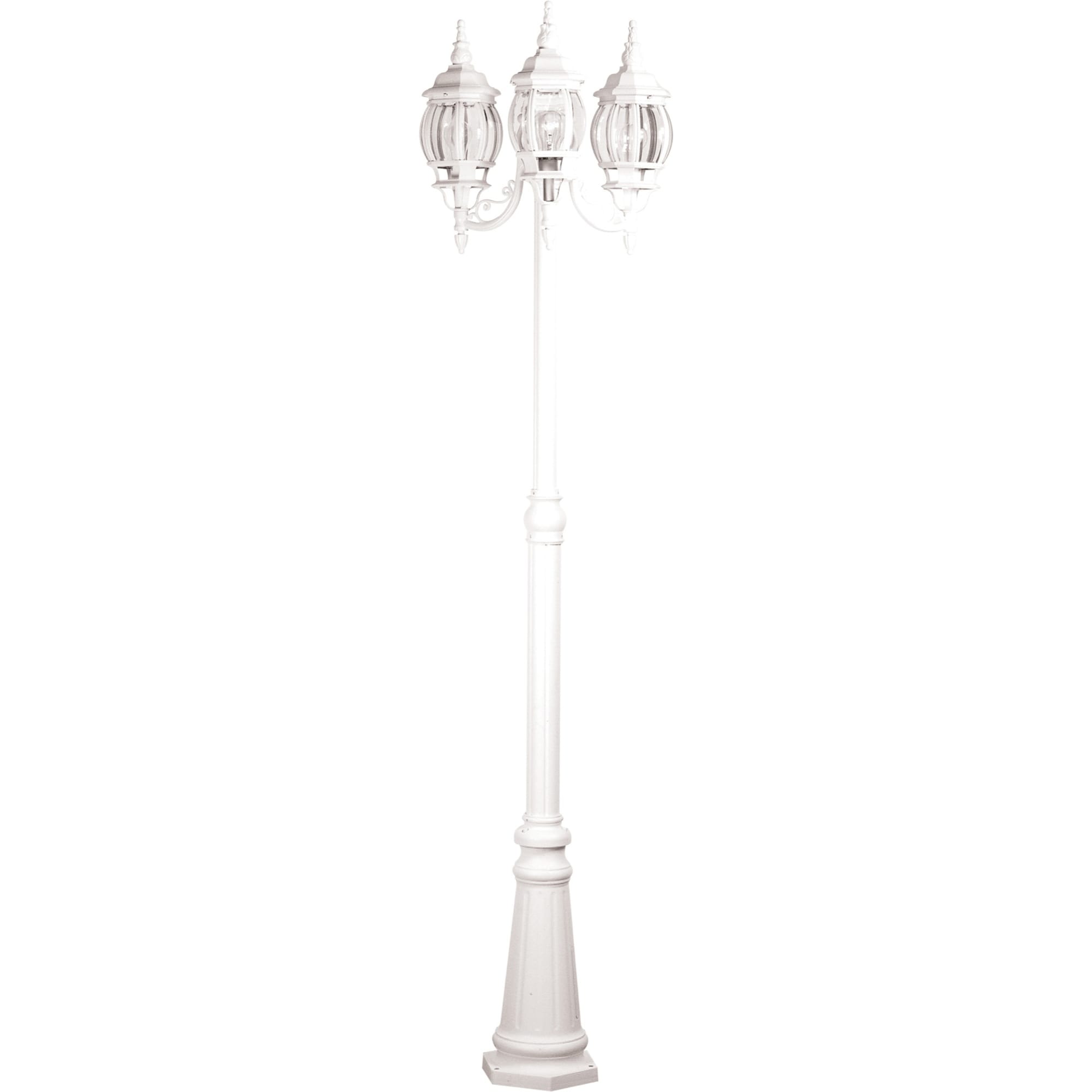 ARTCRAFT AC8099WH Classico 87.5-Inches H White Hardwired Incandescent Post light