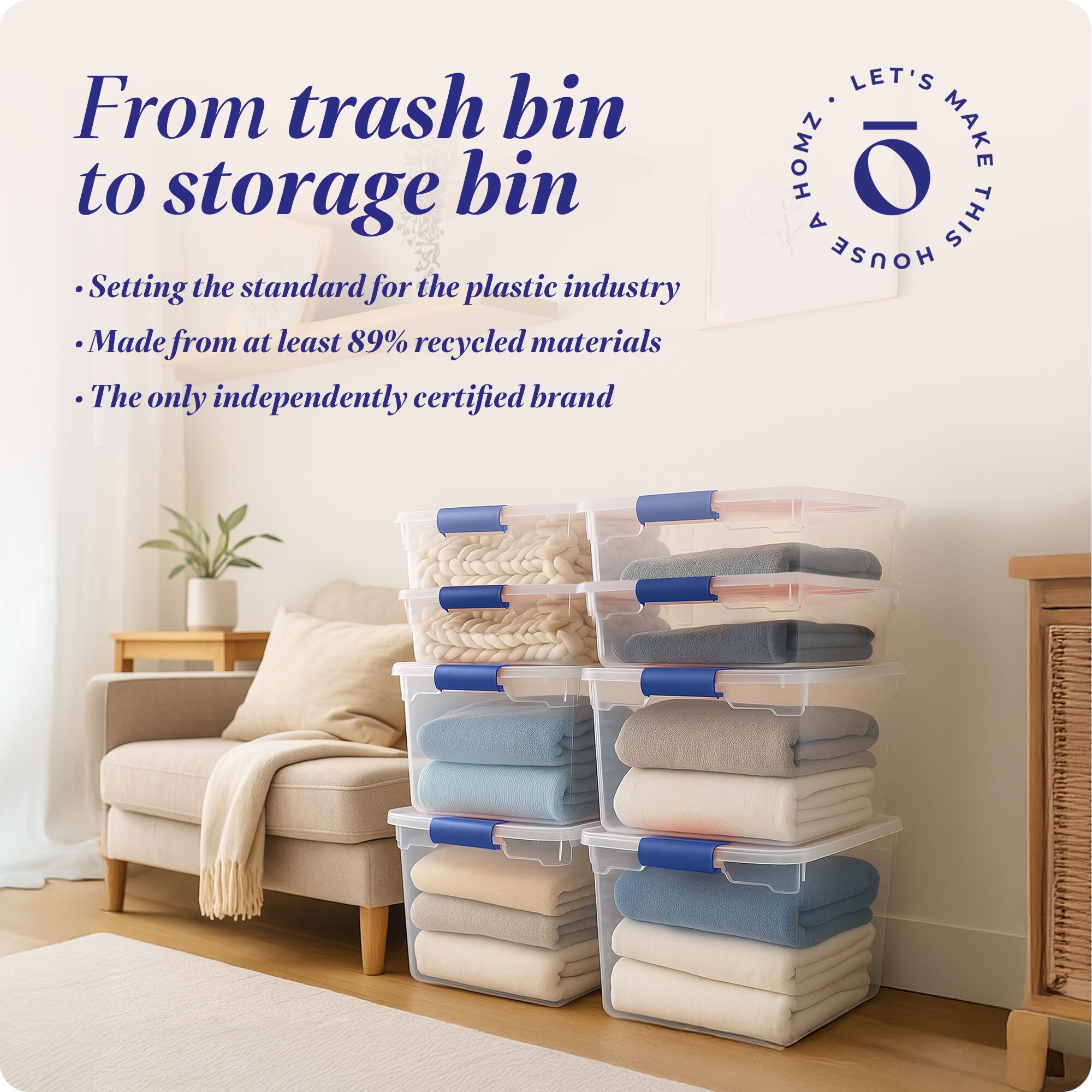 Homz Products 286175 Plastic-Storage-Totes - View #8