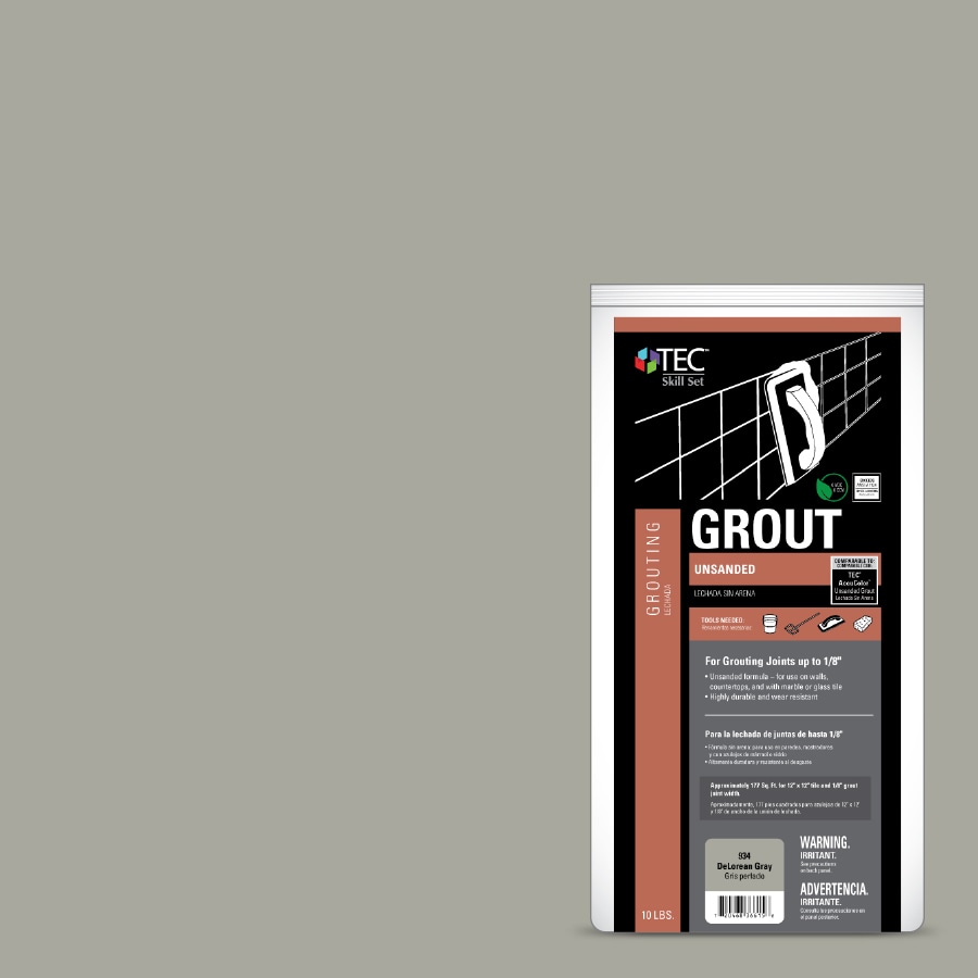 TEC 3300643325  Skill Set Delorean Gray Grout (10-lb)