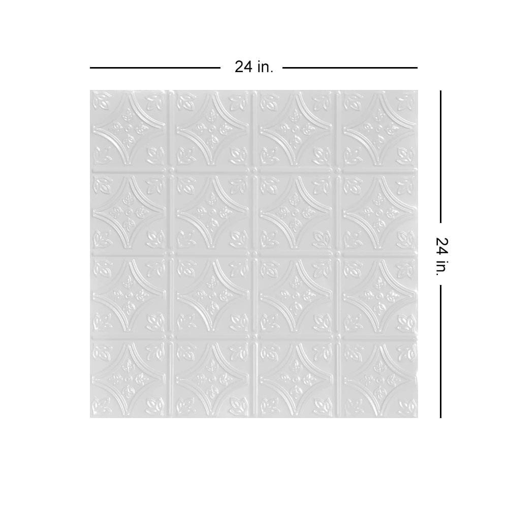 From Plain to Beautiful in Hours SKPC309-WH-24X24-N12 Ceiling-Tile - View #3