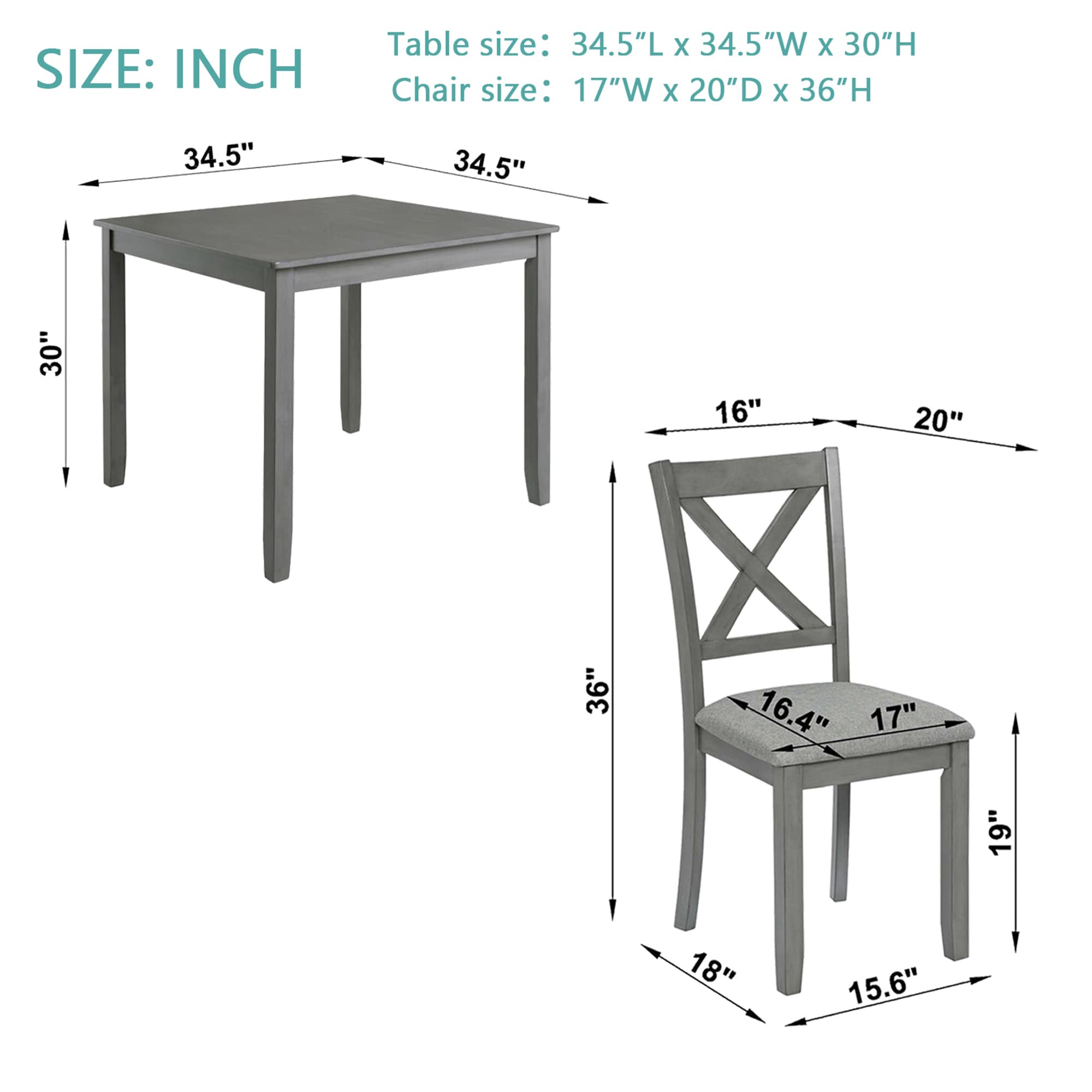 SINOFURN SYA020307WT Dining-Sets - View #9