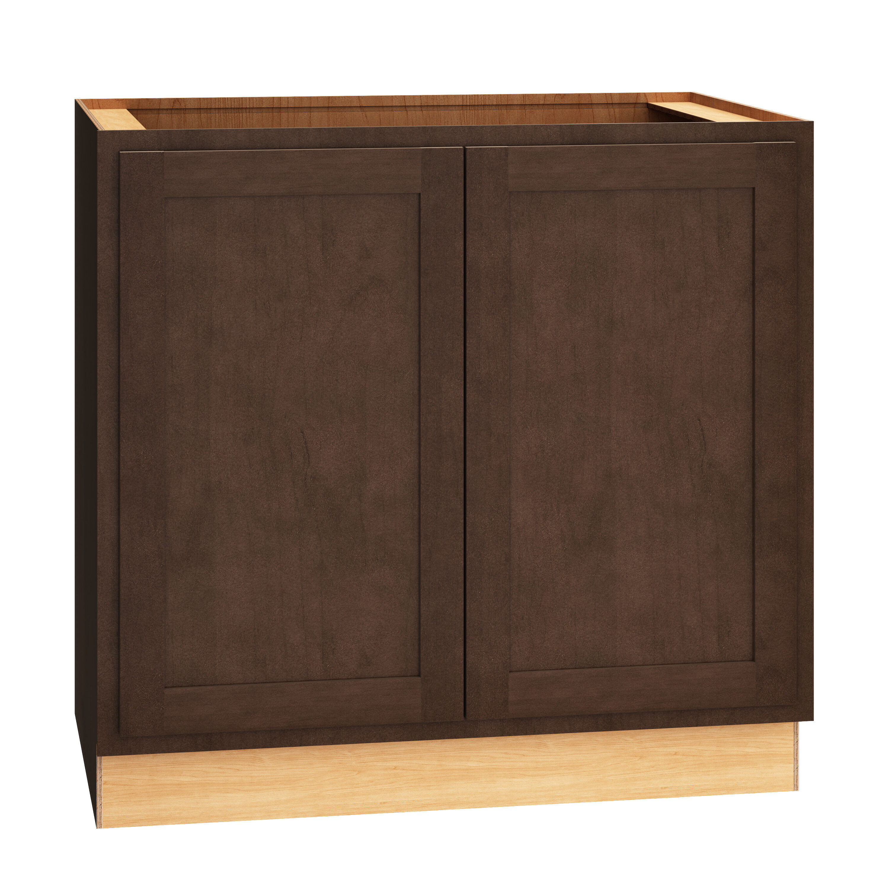 Diamond Express 320 B36FH Jamestown 36-in W x 34.5-in H x 24-in D Thatch Partial Overlay Base Fully assembled Plywood Cabinet (Recessed Panel Shaker)