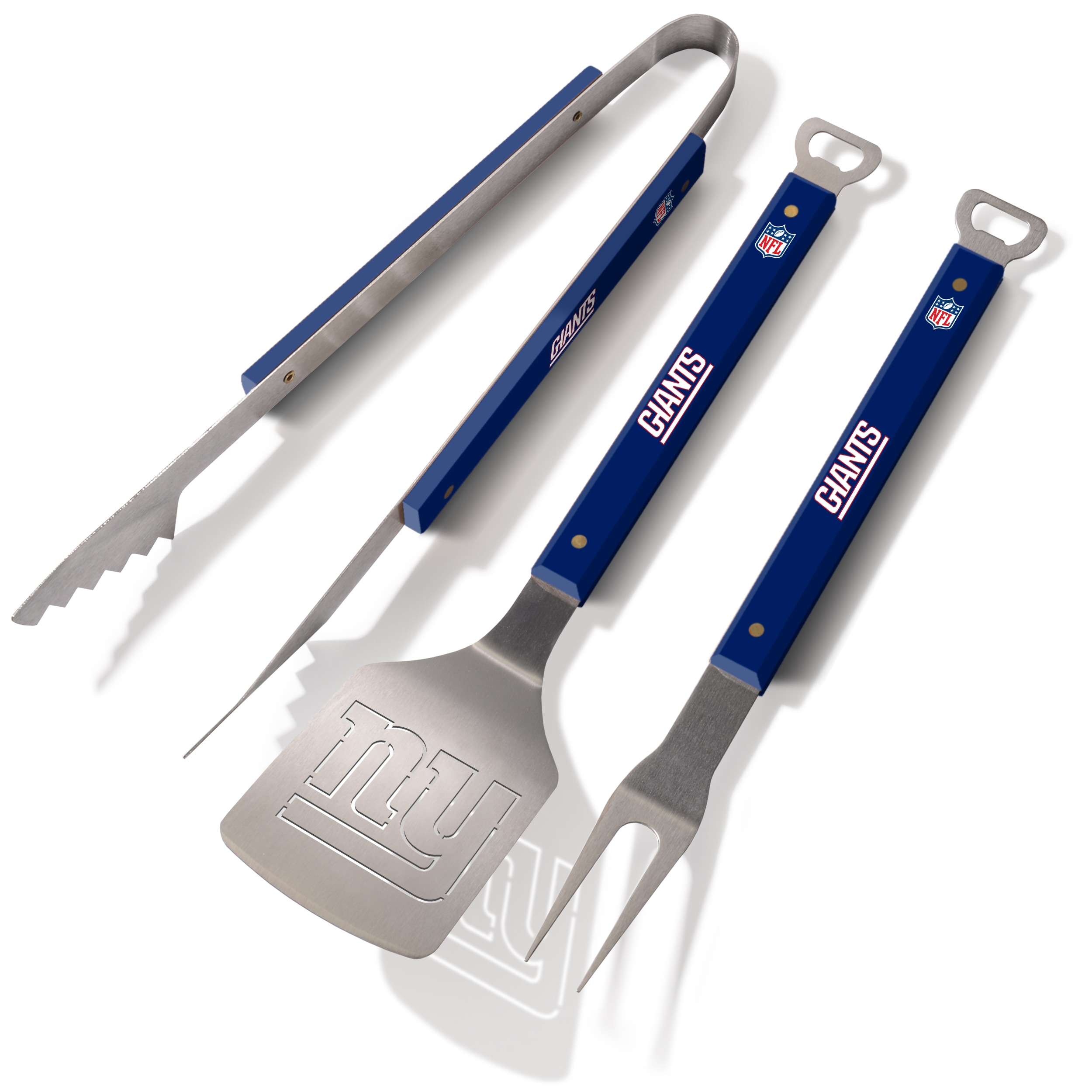 Sportula 9027157 New York Giants Spirit Series 3-Piece BBQ Set 3 -Piece Stainless steel Tool set