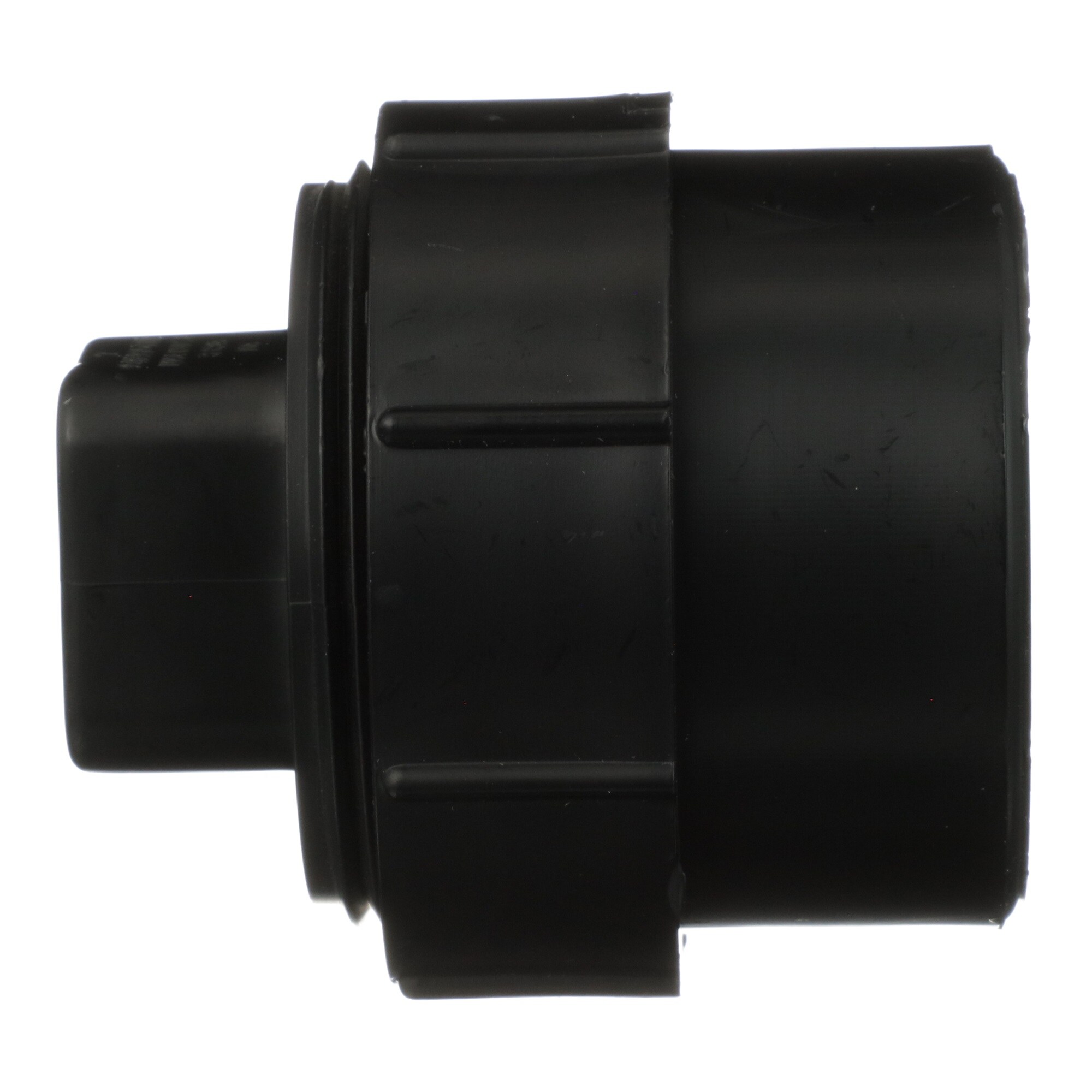 Charlotte Pipe 4-in x 4-in Black ABS DWV Adapter Fitting with NSF Safety Listing for Sanitary Drain and Vent Applications