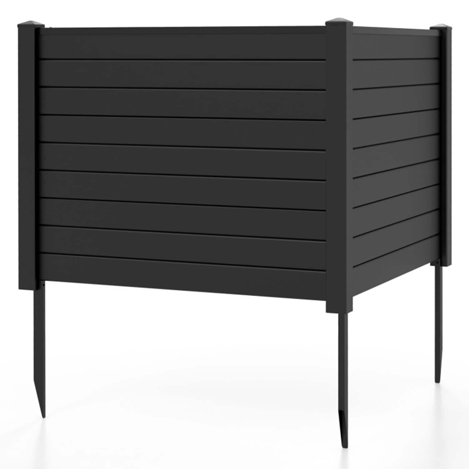 Mondawe MO-GT4227DK 48-in W x 55-in H Black Plastic Outdoor Privacy Screen