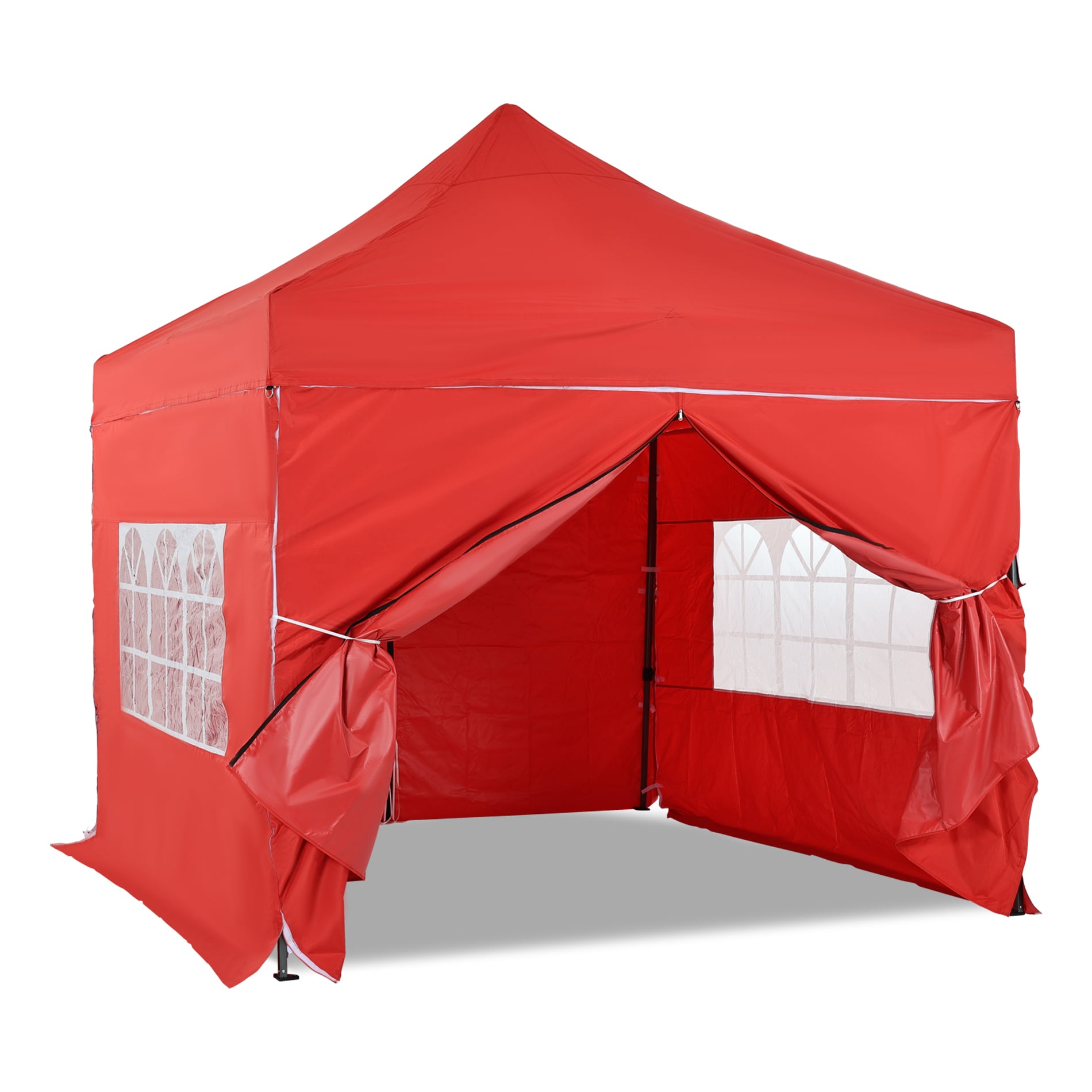Aoodor A263-PRDDY 9.5-ft x 9.5-ft Rectangle Red Pop-up canopy
