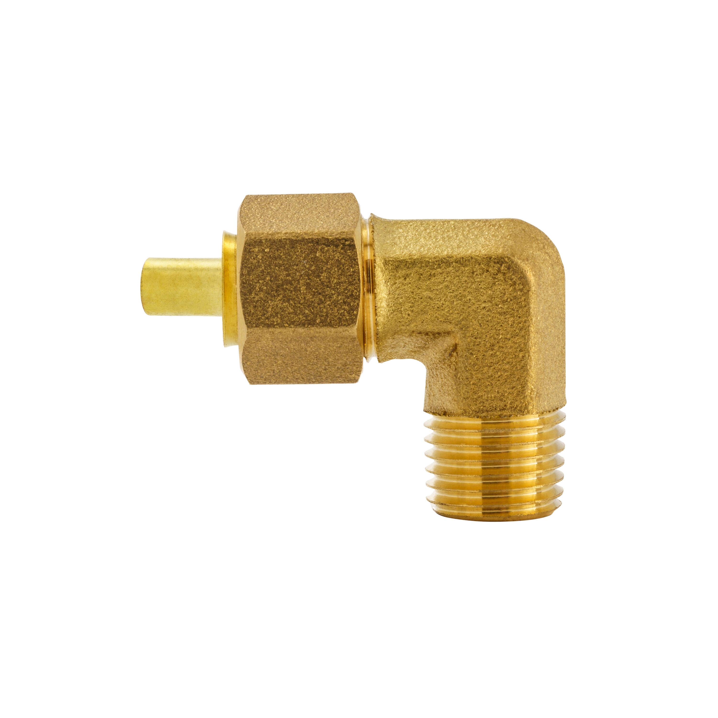 Proline Series 3/8-in x 1/4-in Compression Elbow Fitting in the Brass  Fittings department at