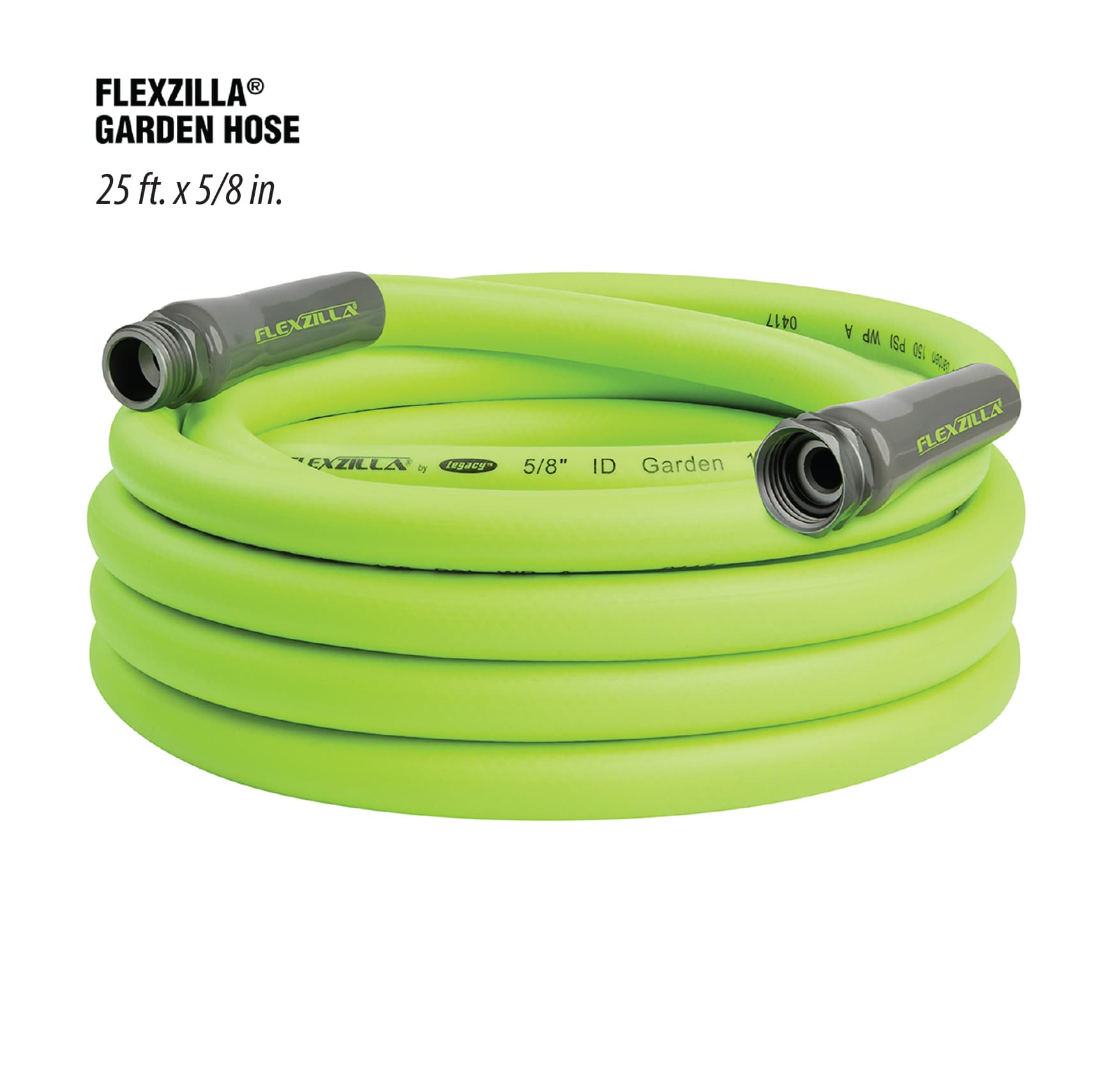 Flexzilla HFZG525YW-E 5/8-in x 25-ft Premium -Duty Kink Free Hybrid polymer Green Hose