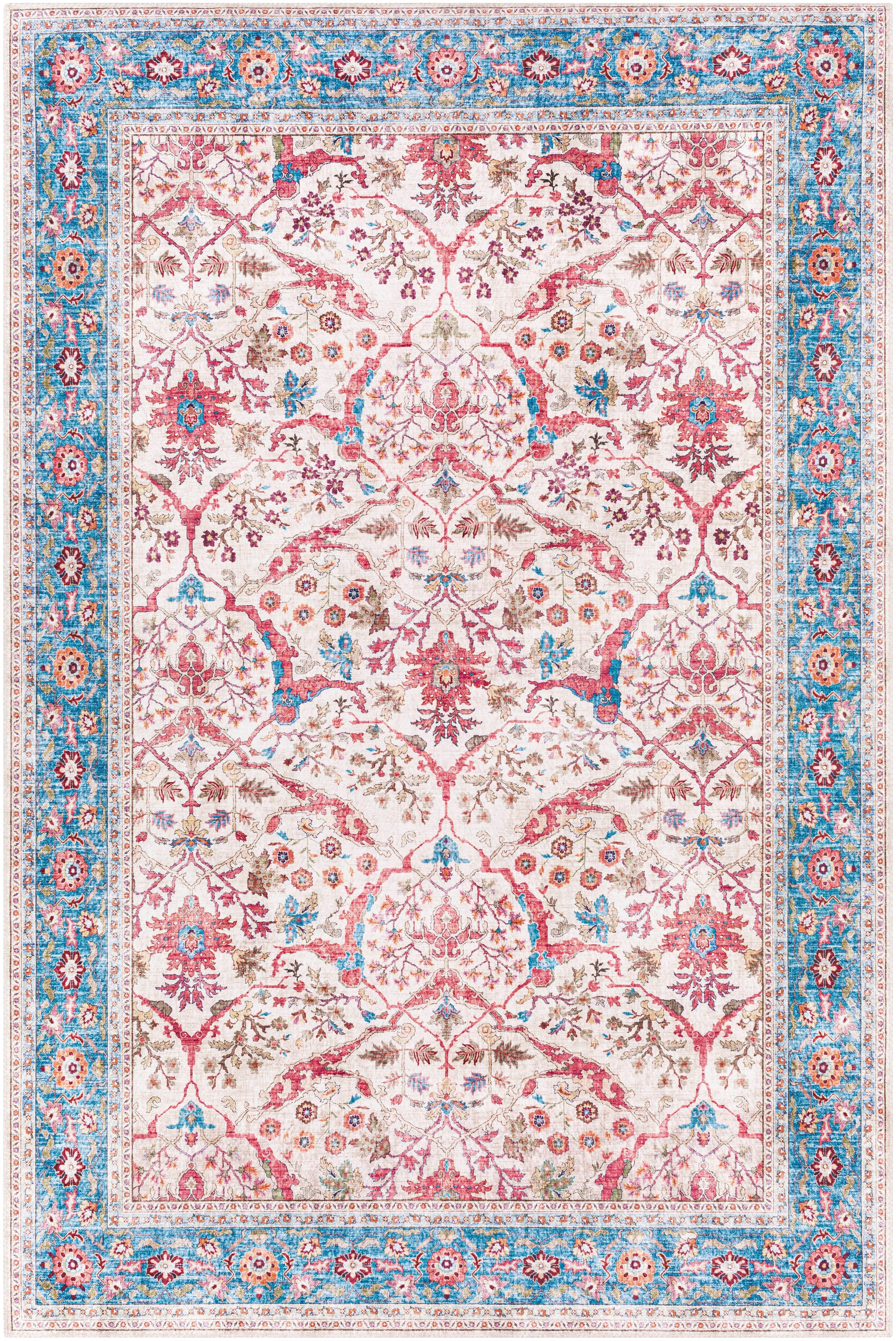 Surya IRS2325-7696 Iris 8 X 10 (ft) Cream Indoor Medallion Oriental Area Rug