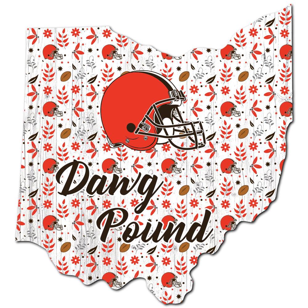 Fan Creations Cleveland Browns 19-in H x 11-in W Sports Print in the Wall  Art department at