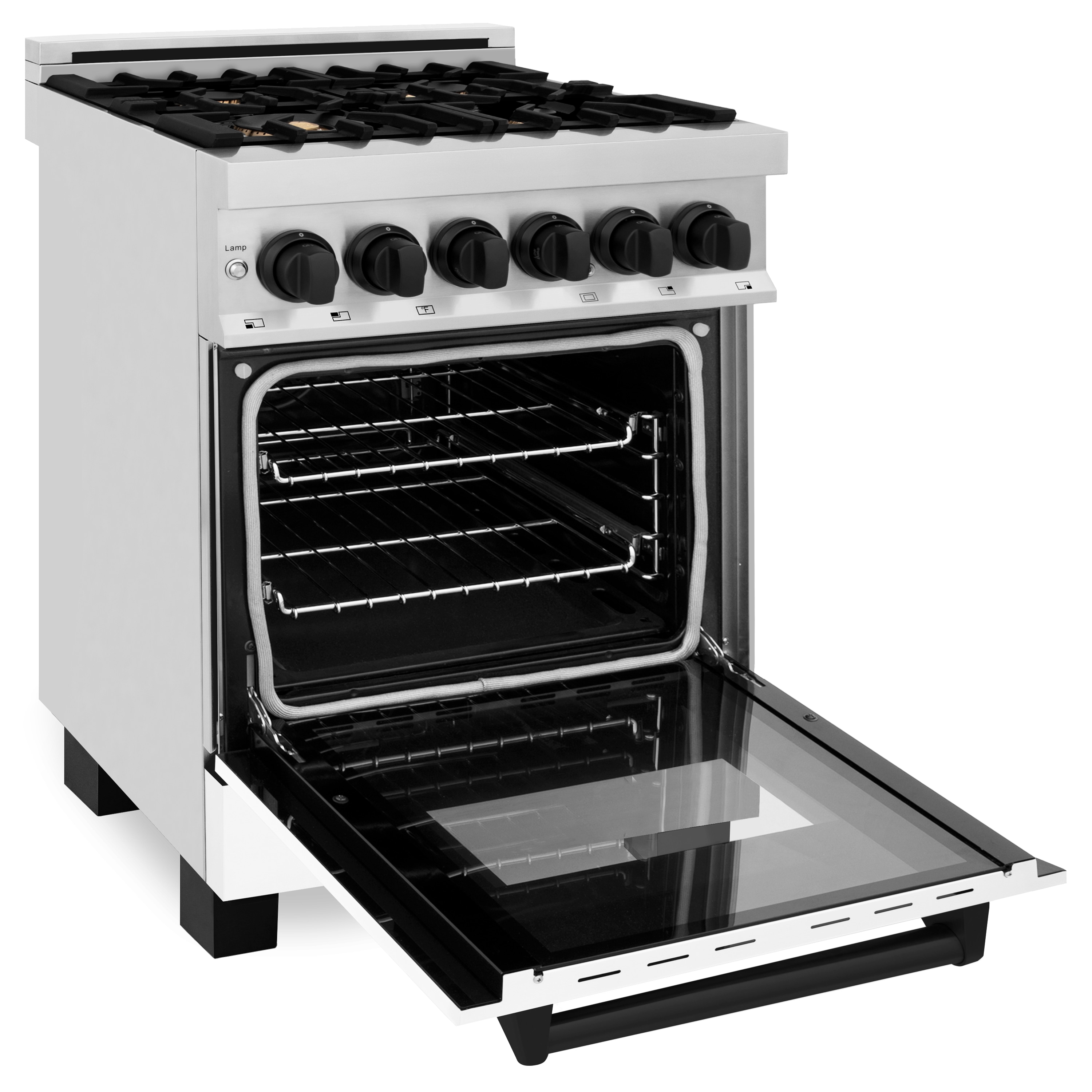 ZLINE KITCHEN & BATH RAZ-WM-24-MB Dual-Fuel-Ranges - View #7