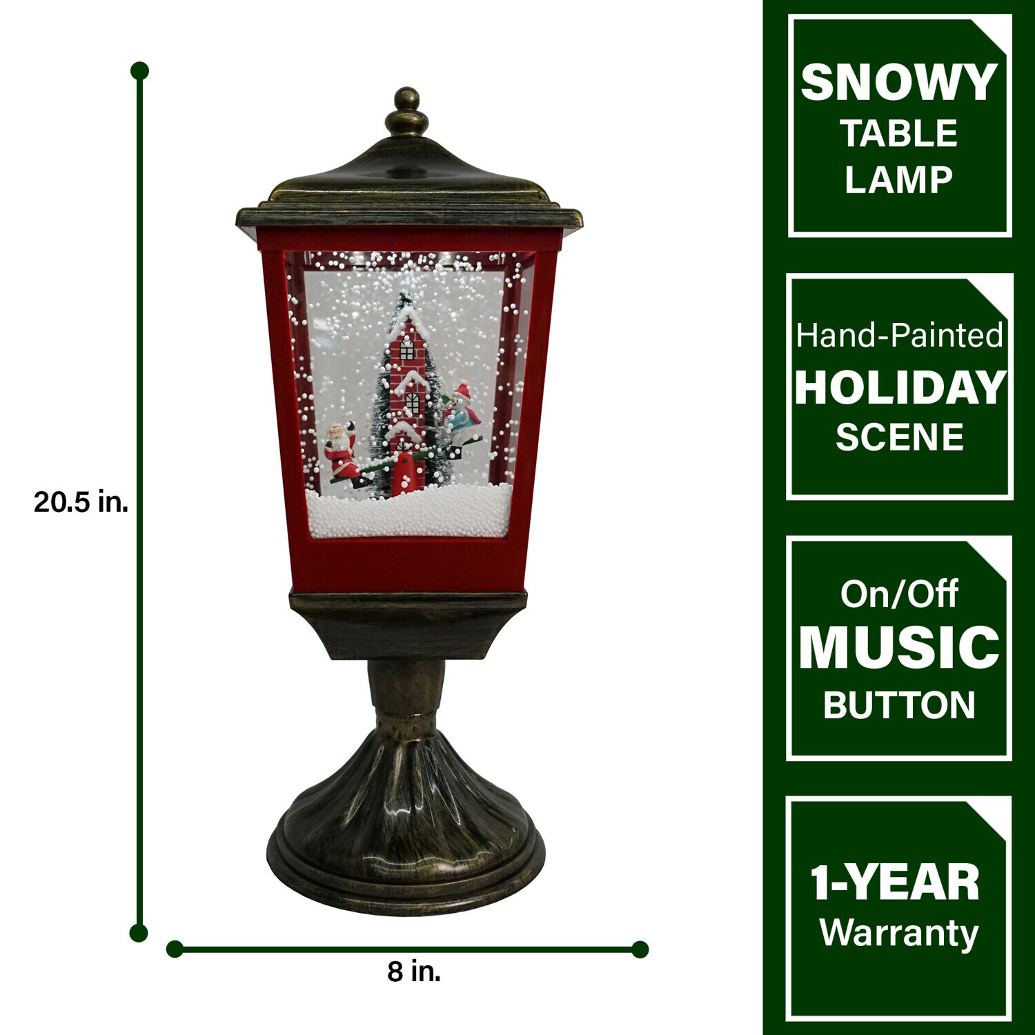 Fraser Hill Farm FHST021A-BLK1 Table-Christmas-Decorations - View #4