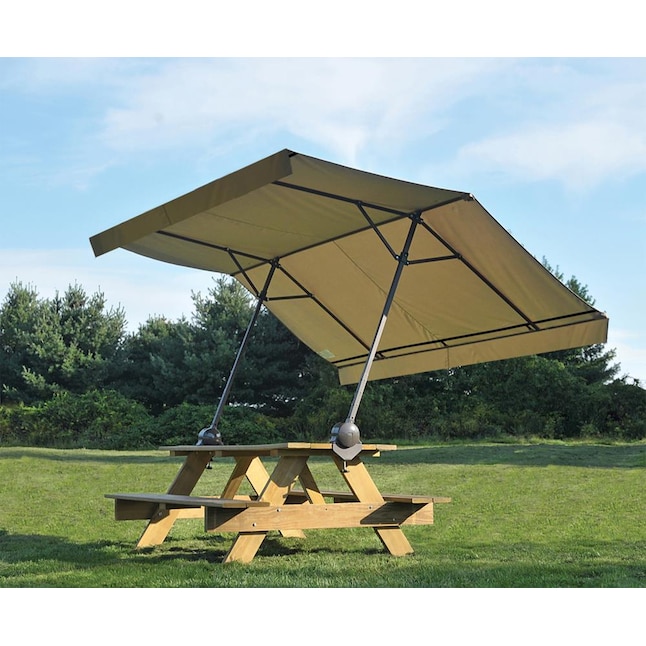 Bronze Picnic Table Canopy, Shelterlogic Clamp On Picnic Table Canopy