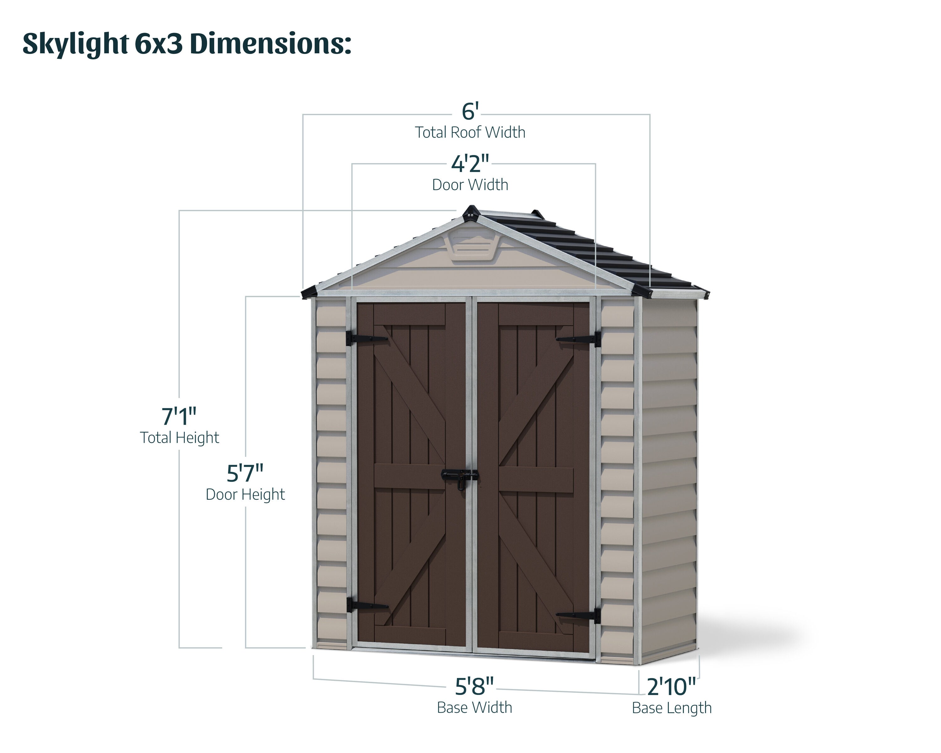 Canopia by Palram 703387 Vinyl-Resin-Storage-Buildings - View #5