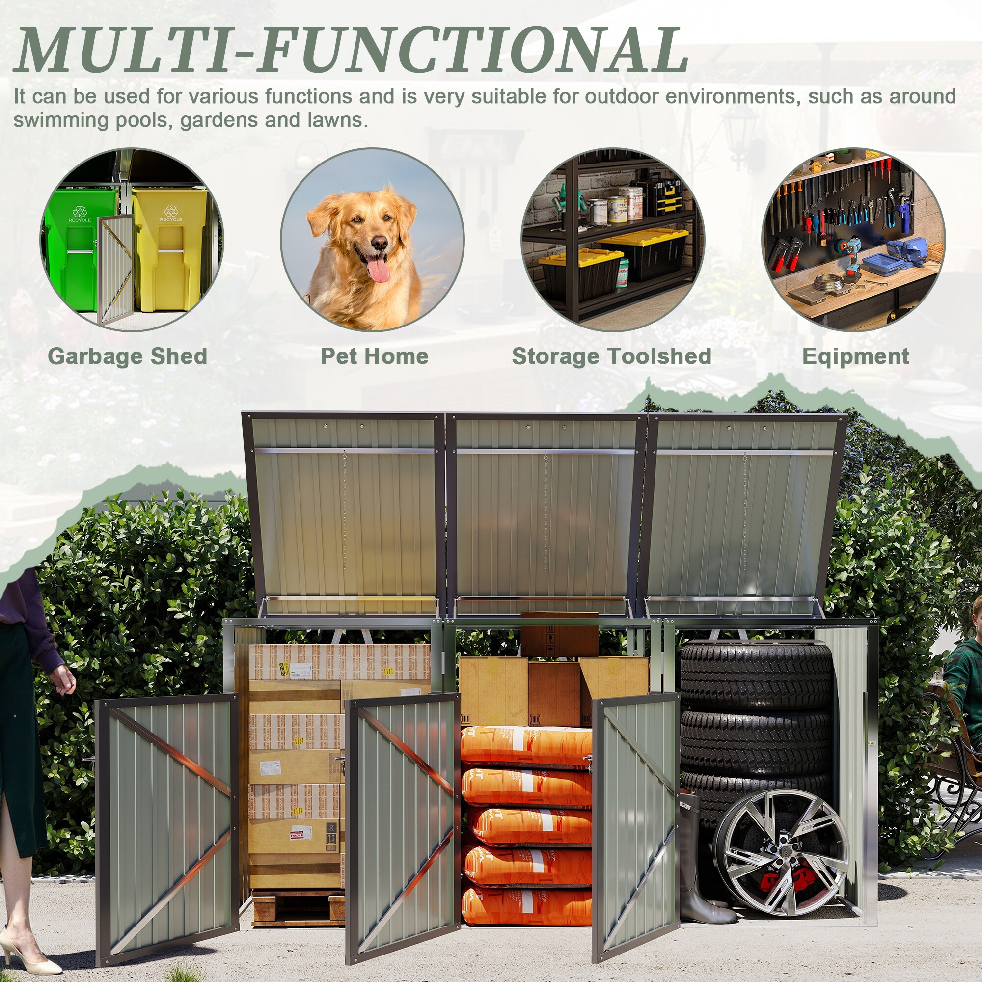 Flynama G-P357717 Metal-Storage-Buildings-Sheds - View #14