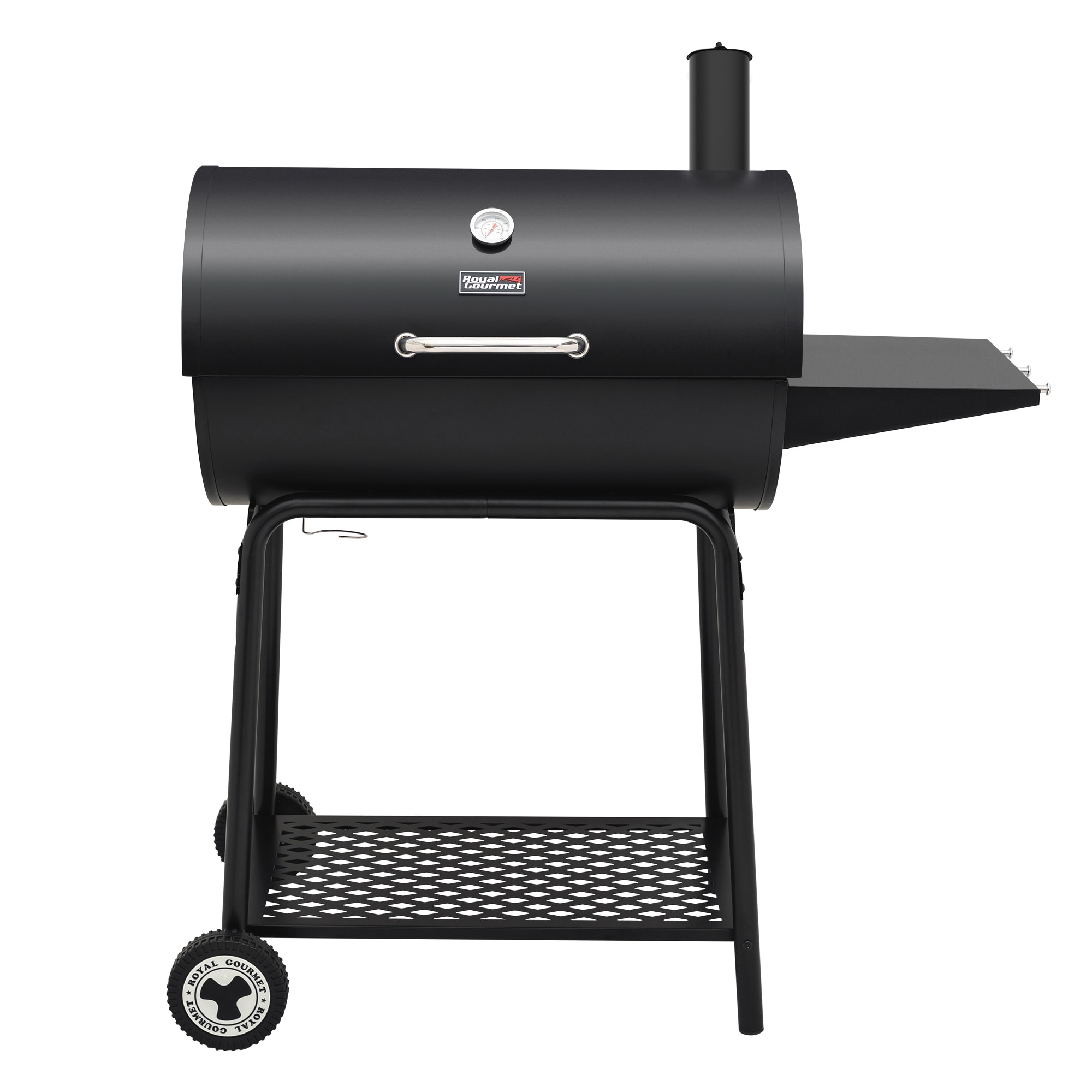 Royal Gourmet 27-in W Black Barrel Charcoal Grill in the Grills department at