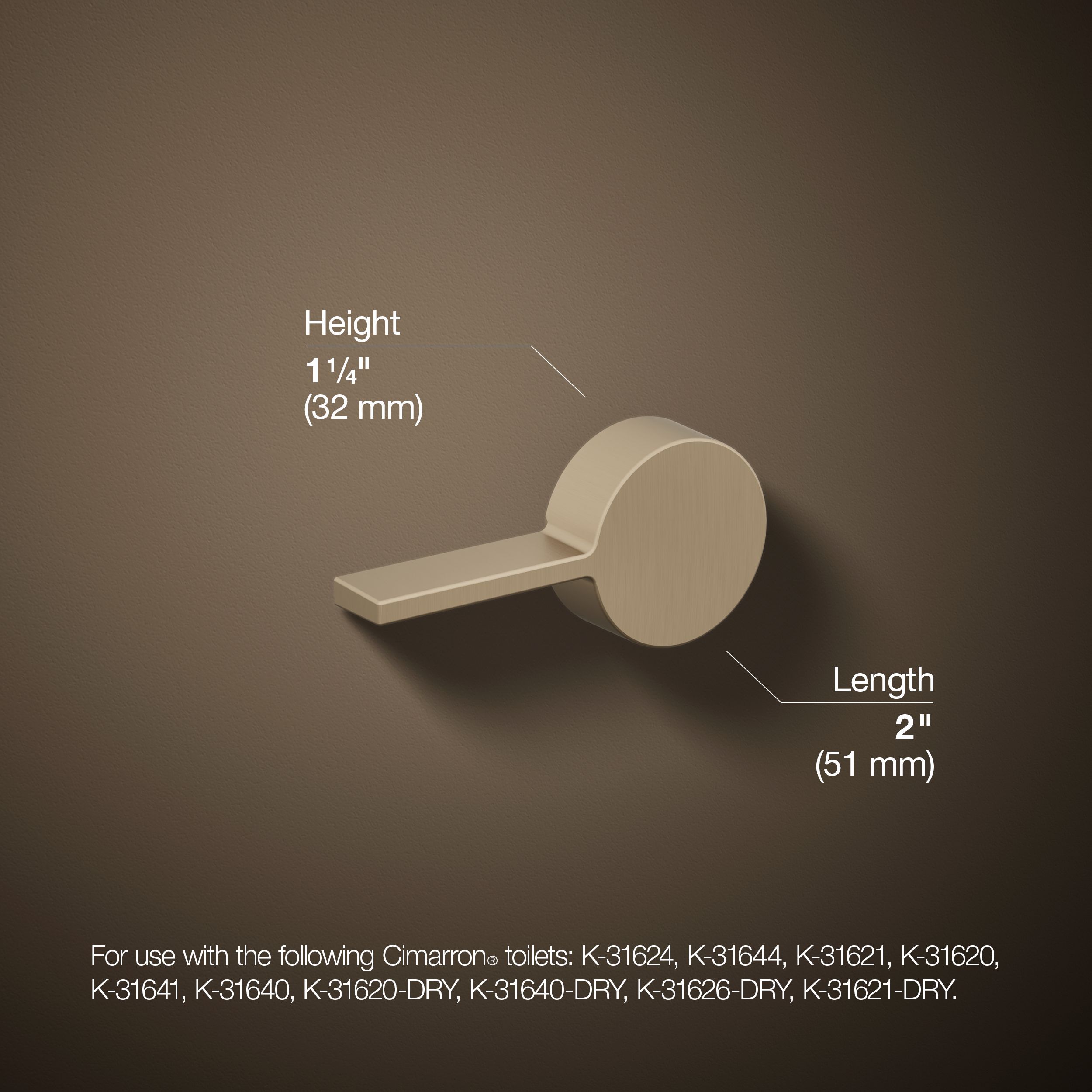 KOHLER 11069-BV Flush-Lever - View #3