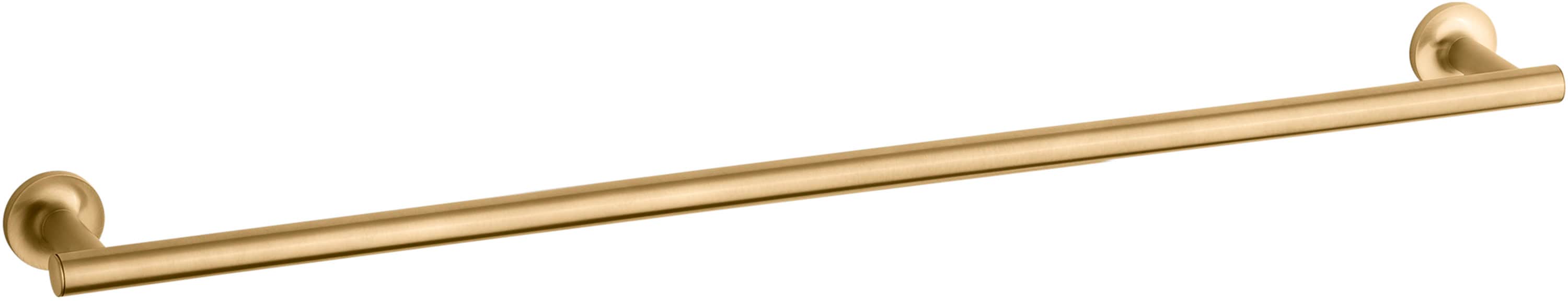 KOHLER K-14437-2MB Purist 30-in Vibrant Brushed Moderne Brass Wall mount Single Towel Bar
