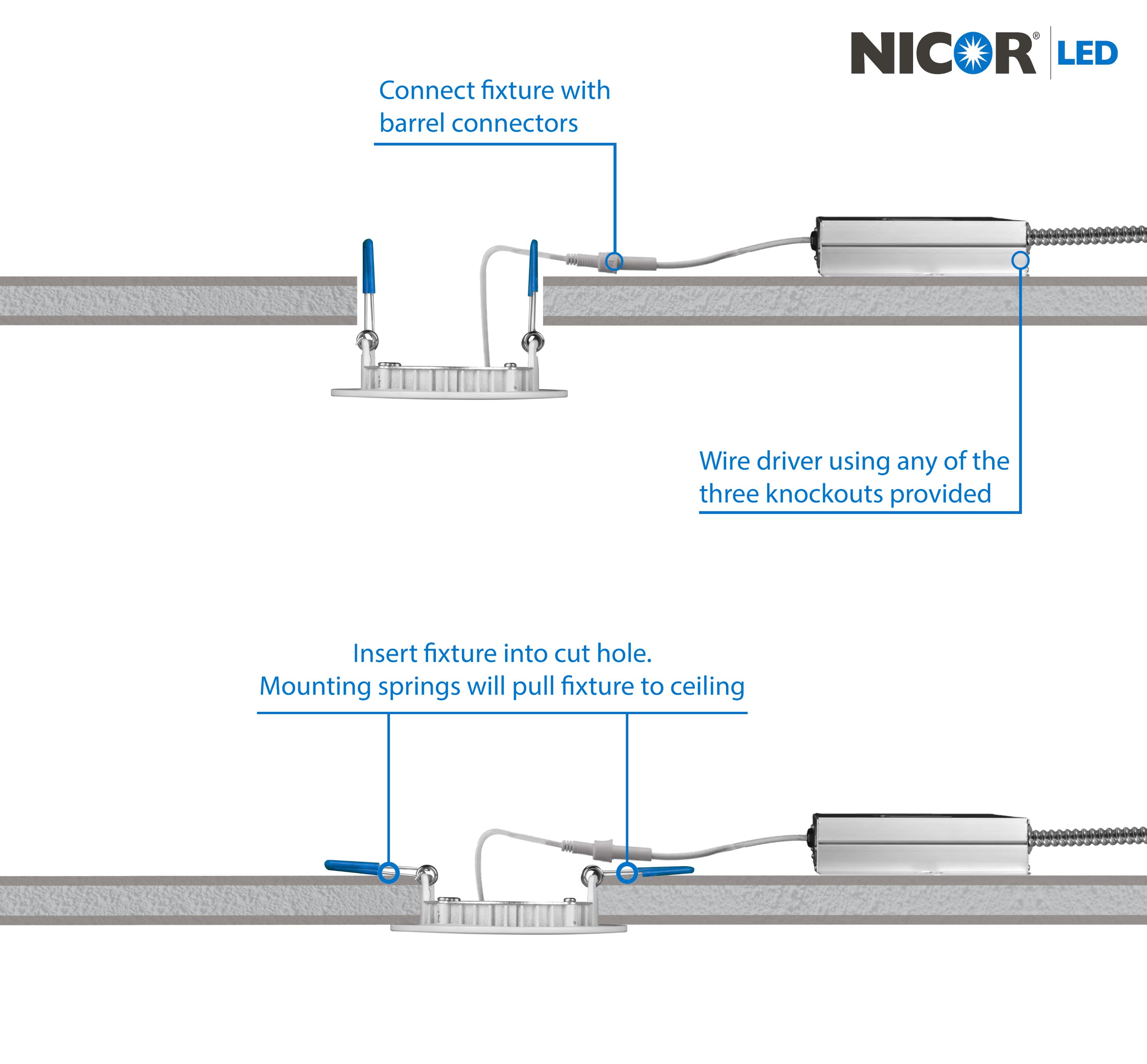 Nicor Lighting DLE321204KRDWH Led-Retrofit-Downlight - View #5