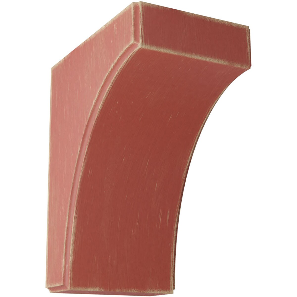 Ekena Millwork BKTWD05X08X10CVRD Clarksville 5-1/4-in x 8-in x 10-in Rubberwood Red Wood Standard Bracket