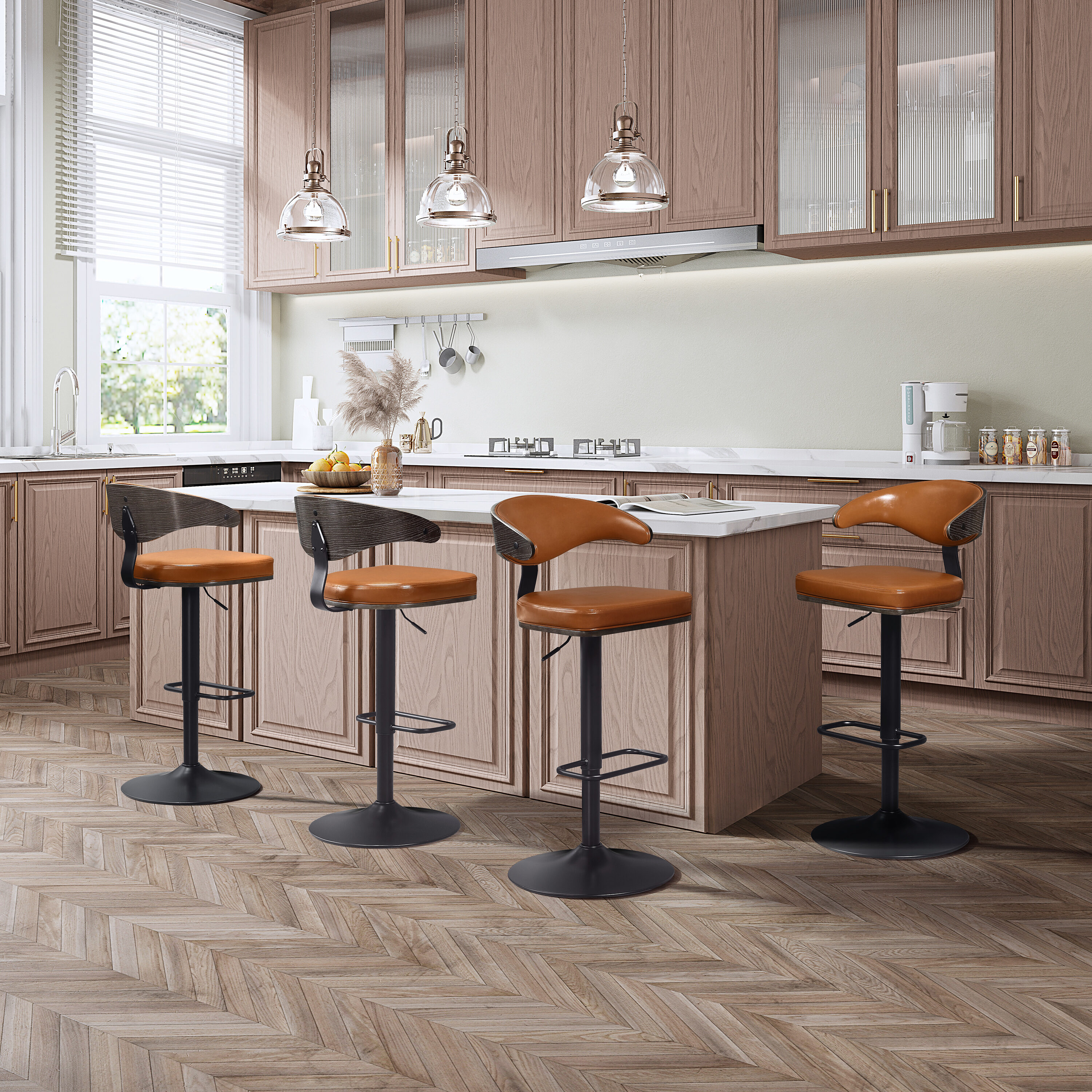 Art Leon BS019-1-BR-PU stools - View #7