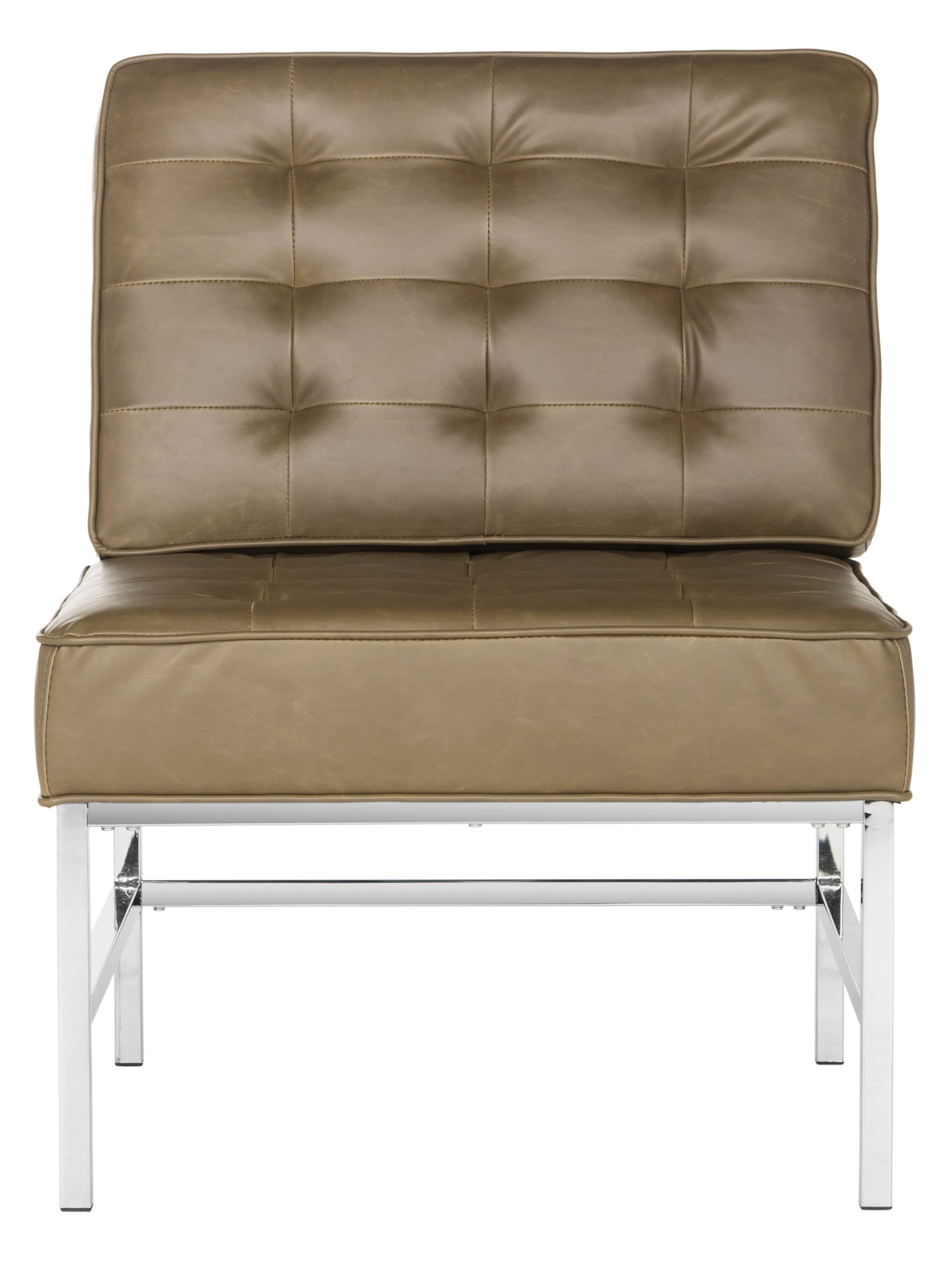 Taupe leather accent discount chair