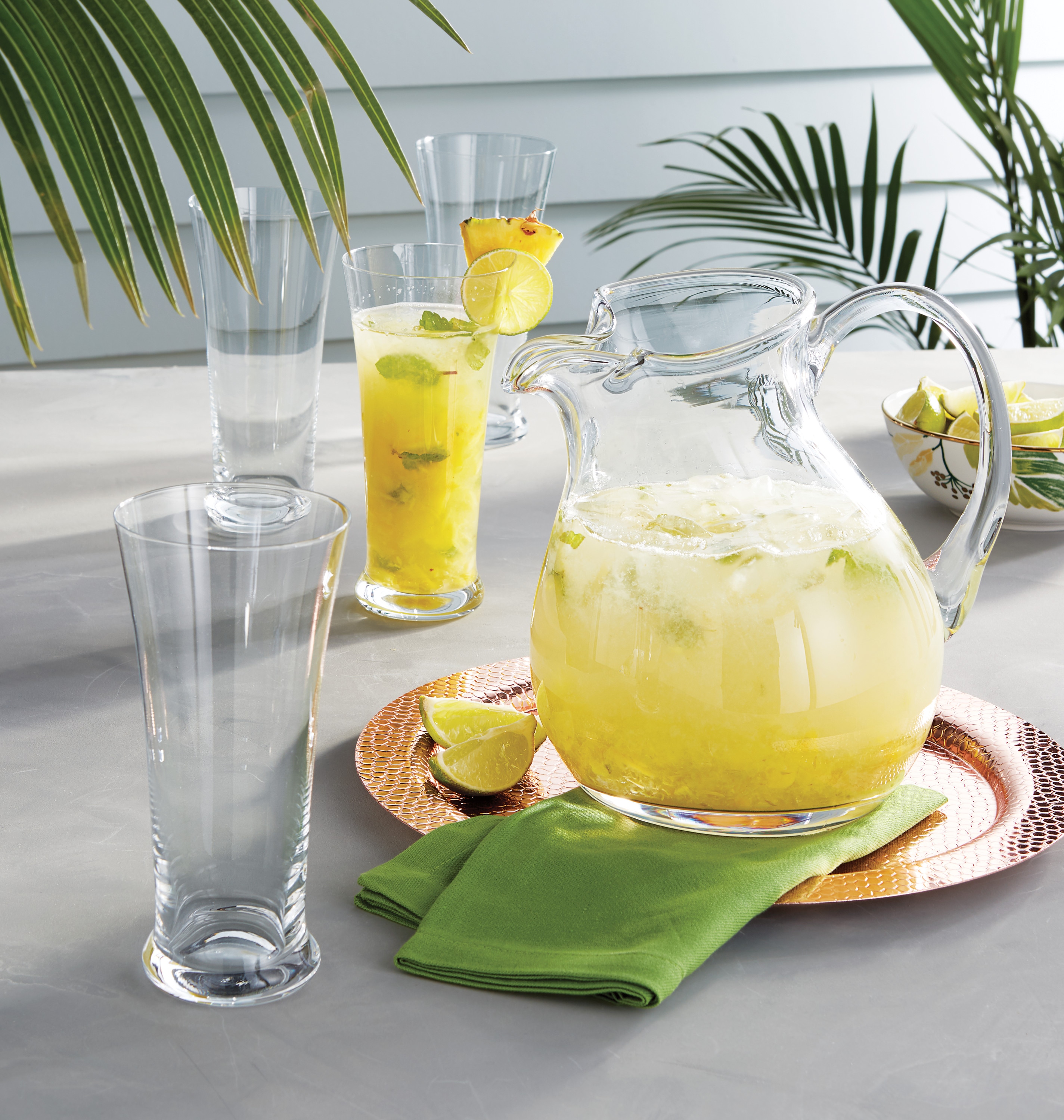 Clear European Lead-Free Crystal 80 oz. Handled Pitcher