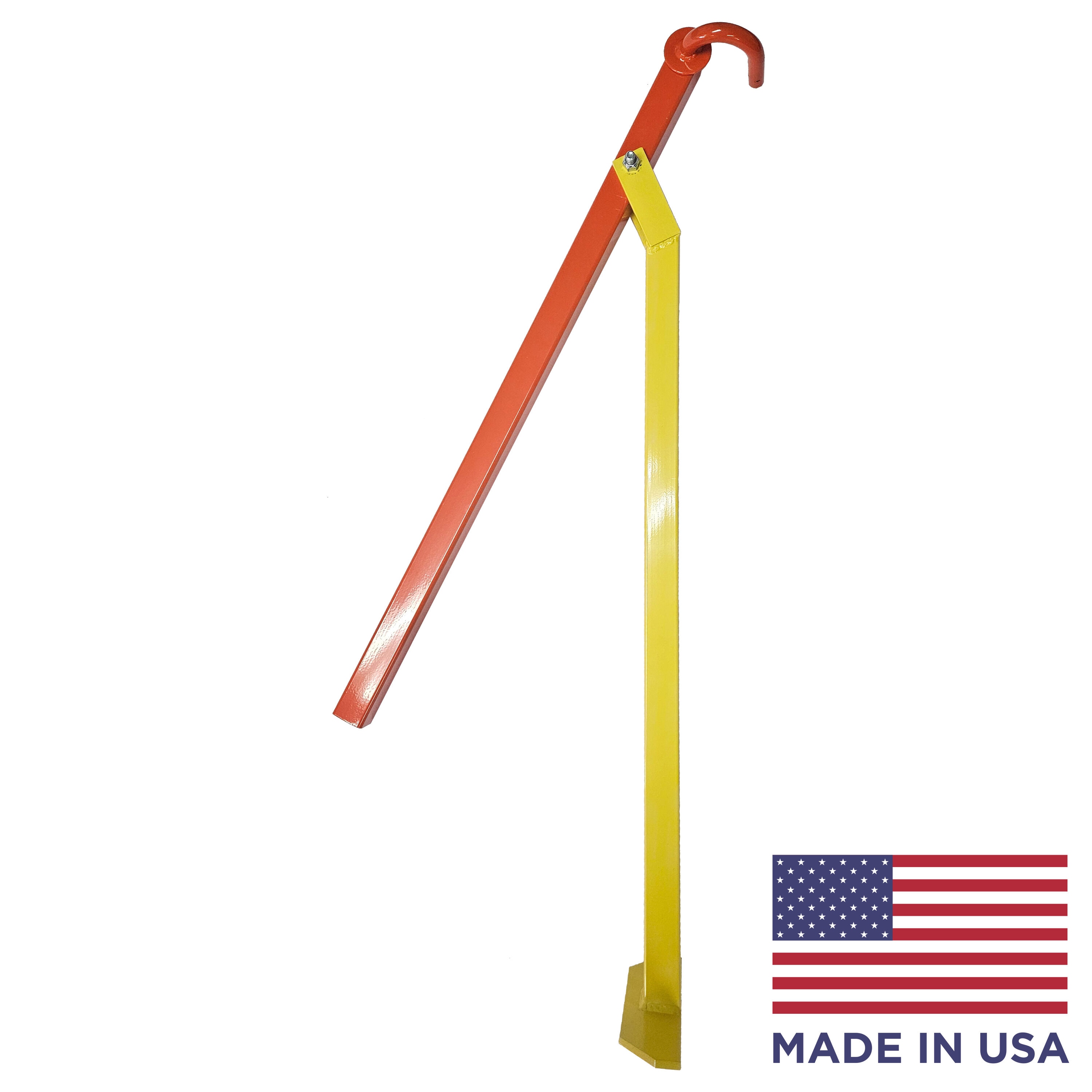 MAN SAVER T-POST PULLER Ratchet-Action T-Post Remover 39-in x 10 Fence Tool Orange Steel Post puller For Metal Fence