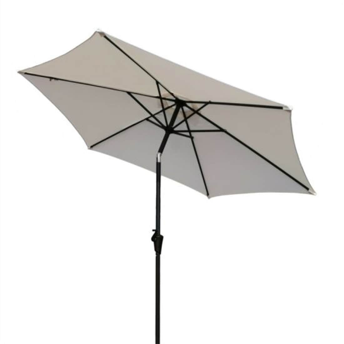 Damerin 8.8 Ft Cream Patio Umbrella In The Patio Umbrellas Department 