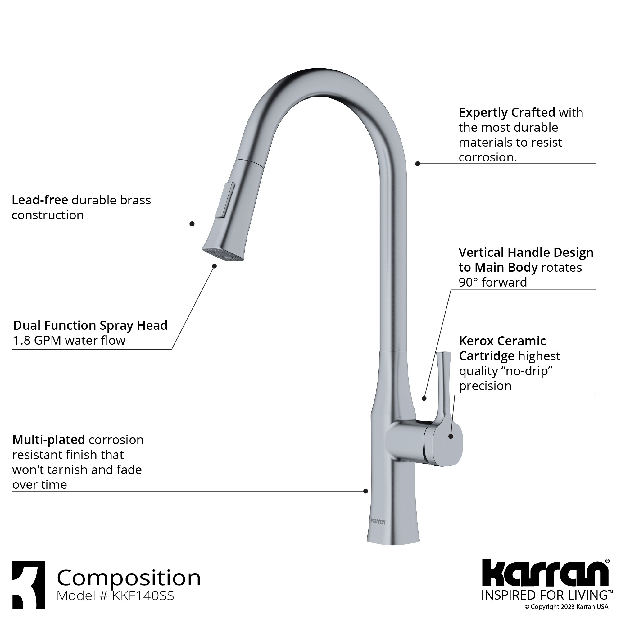 Karran KKF140SS Kitchen-Faucets - View #4