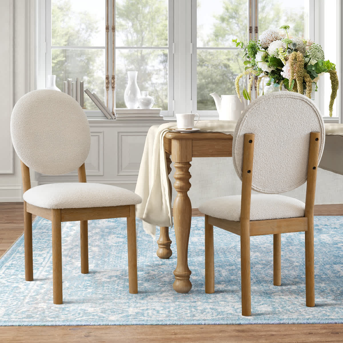 Maison Boucle MAYE-DCHR-BEIGE-6 Dining-Chairs - View #2