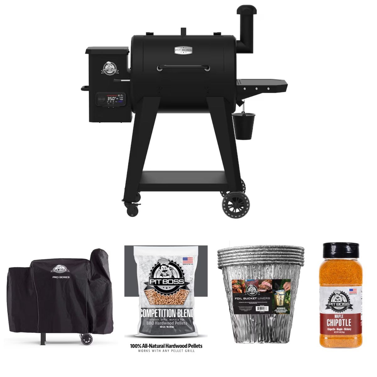 Pit Boss  DX Series 700 Pellet Grill with Pit Boss Grill Cover & Grilling Accessories
