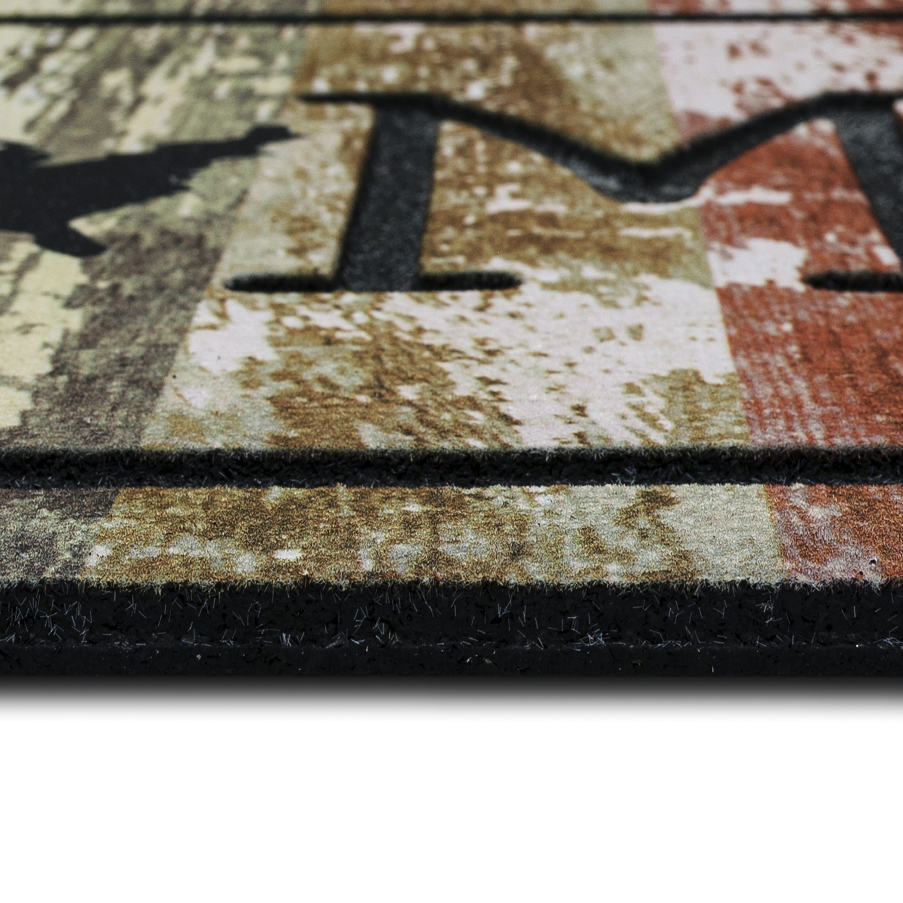 Home USA Multicolor Recycled Rubber Outdoor Doormat