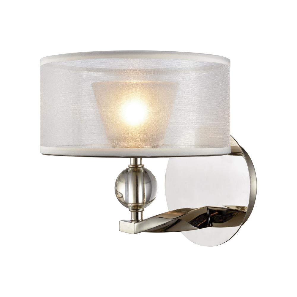 Westmore Lighting BB109223 Stepney 8-in 1-Light Polished Chrome Traditional Vanity Light