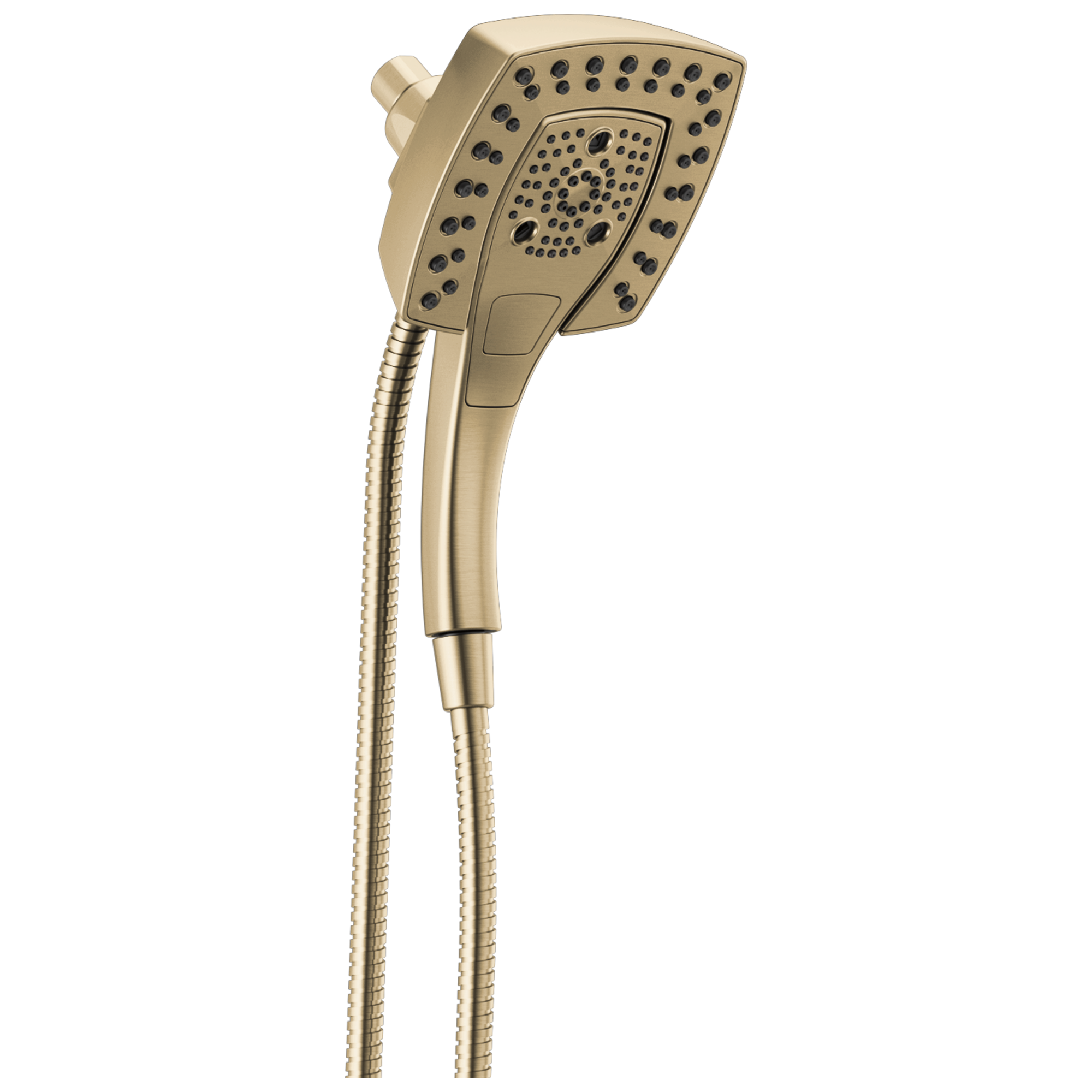 Delta 58474-CZ-PR25 Universal Showering Components 5.0 -Spray Lumicoat Champagne Bronze 5.75-in Square Dual/Combo High Pressure Shower Head 2.5 GPM
