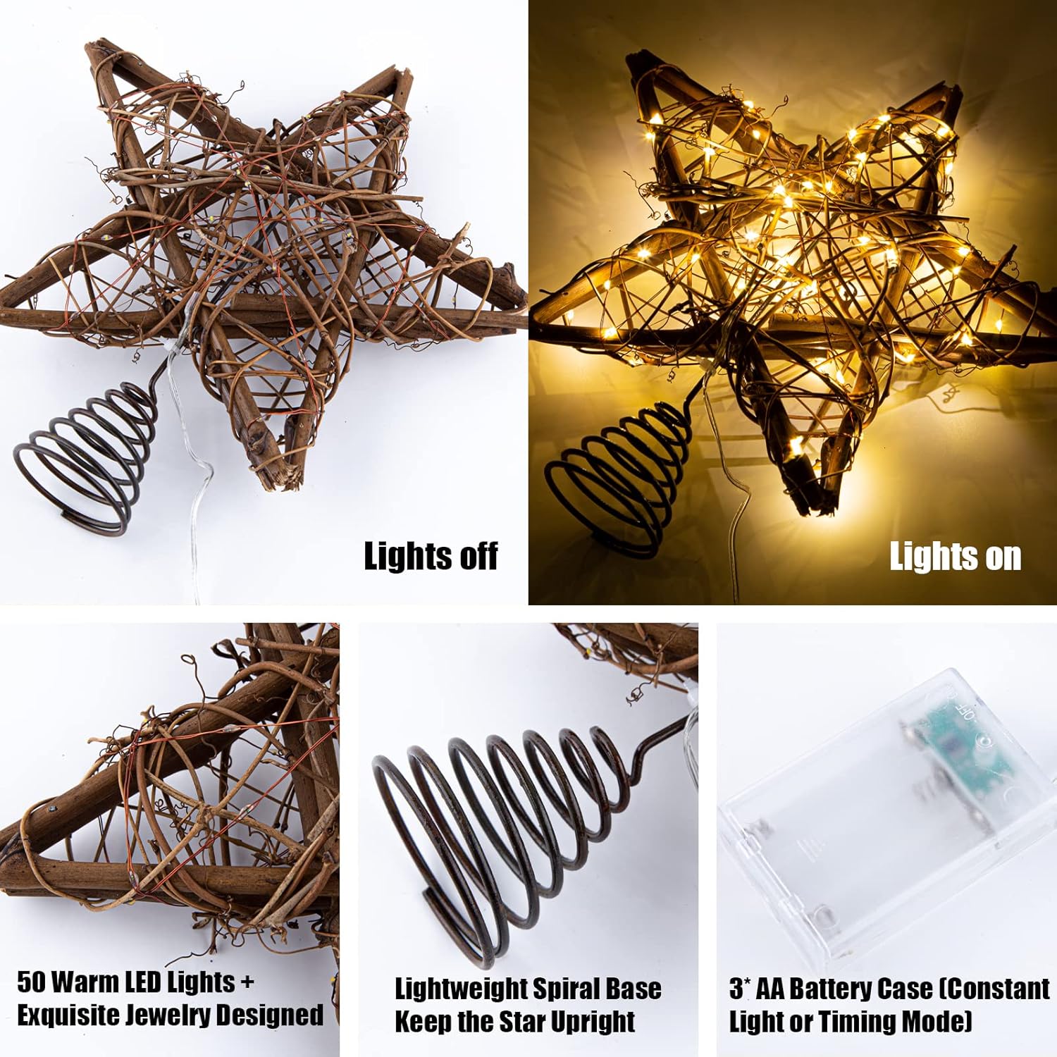 Etokfoks LET1120TT08 Christmas-Tree-Toppers - View #3