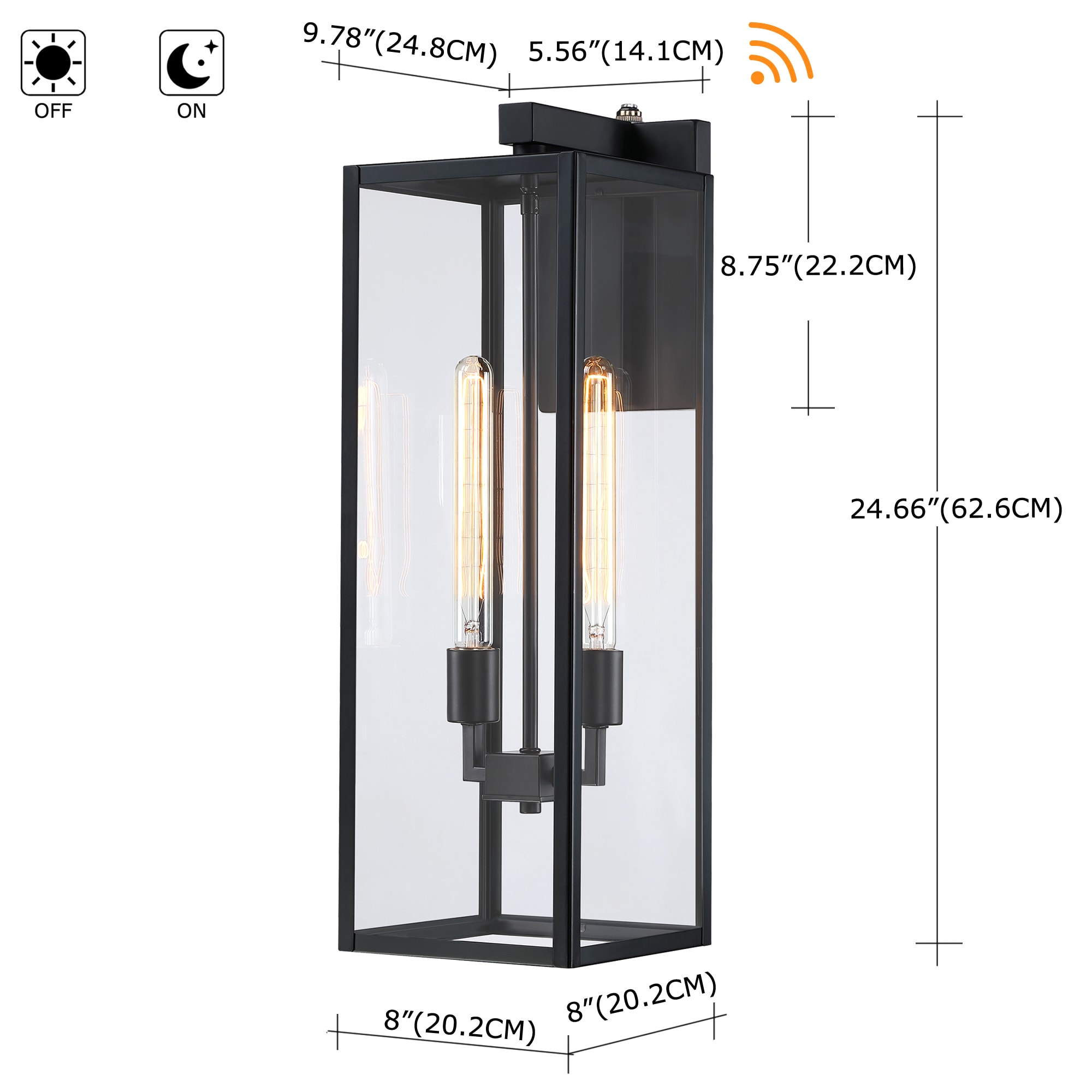 Hukoro FL18902-BK-S Outdoor-Wall-Lighting - View #2