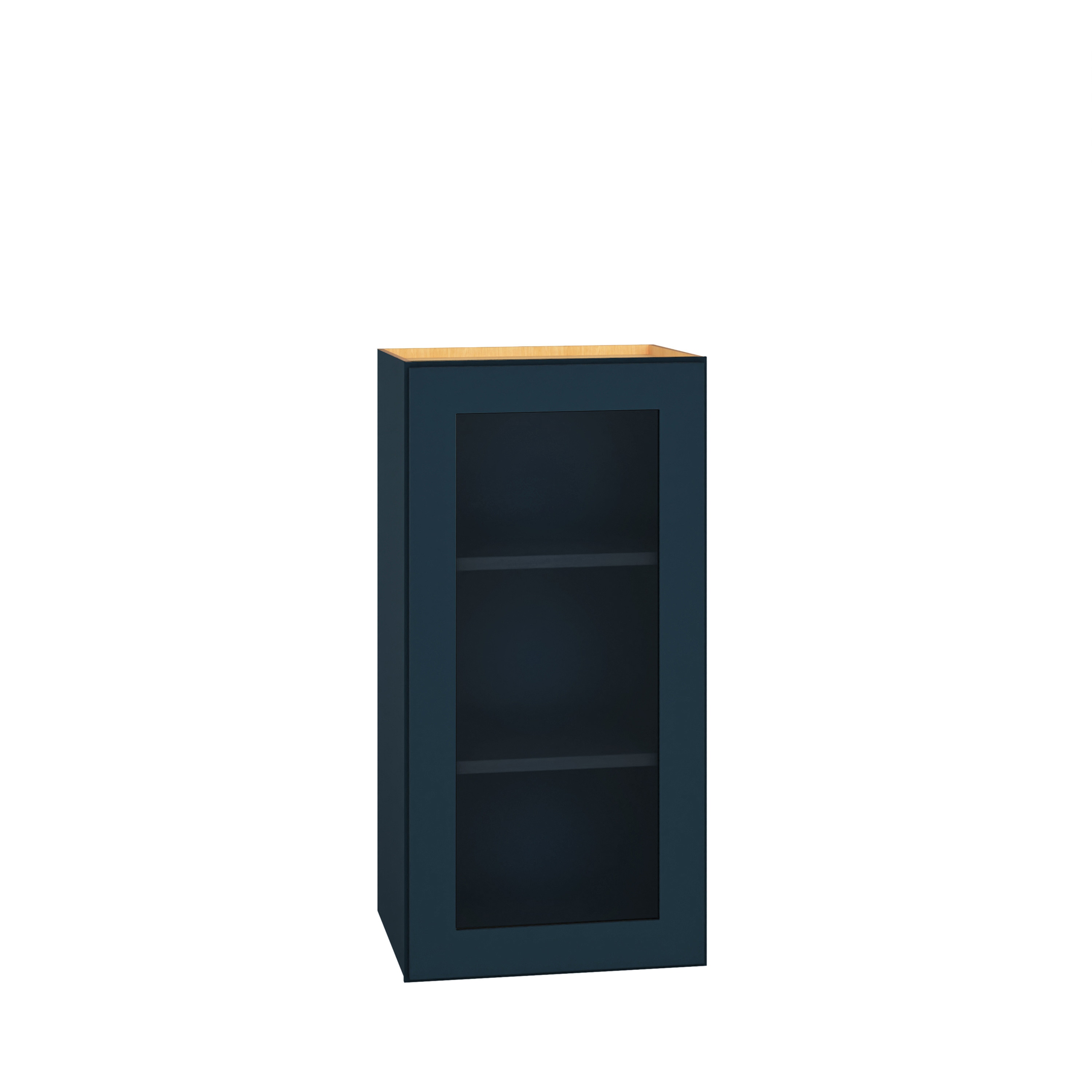 Diamond Express 330 WCG1530R Jamestown 15-in W x 30-in H x 12-in D Regatta Blue Wall Fully assembled Plywood Cabinet (Cut for Glass Shaker)