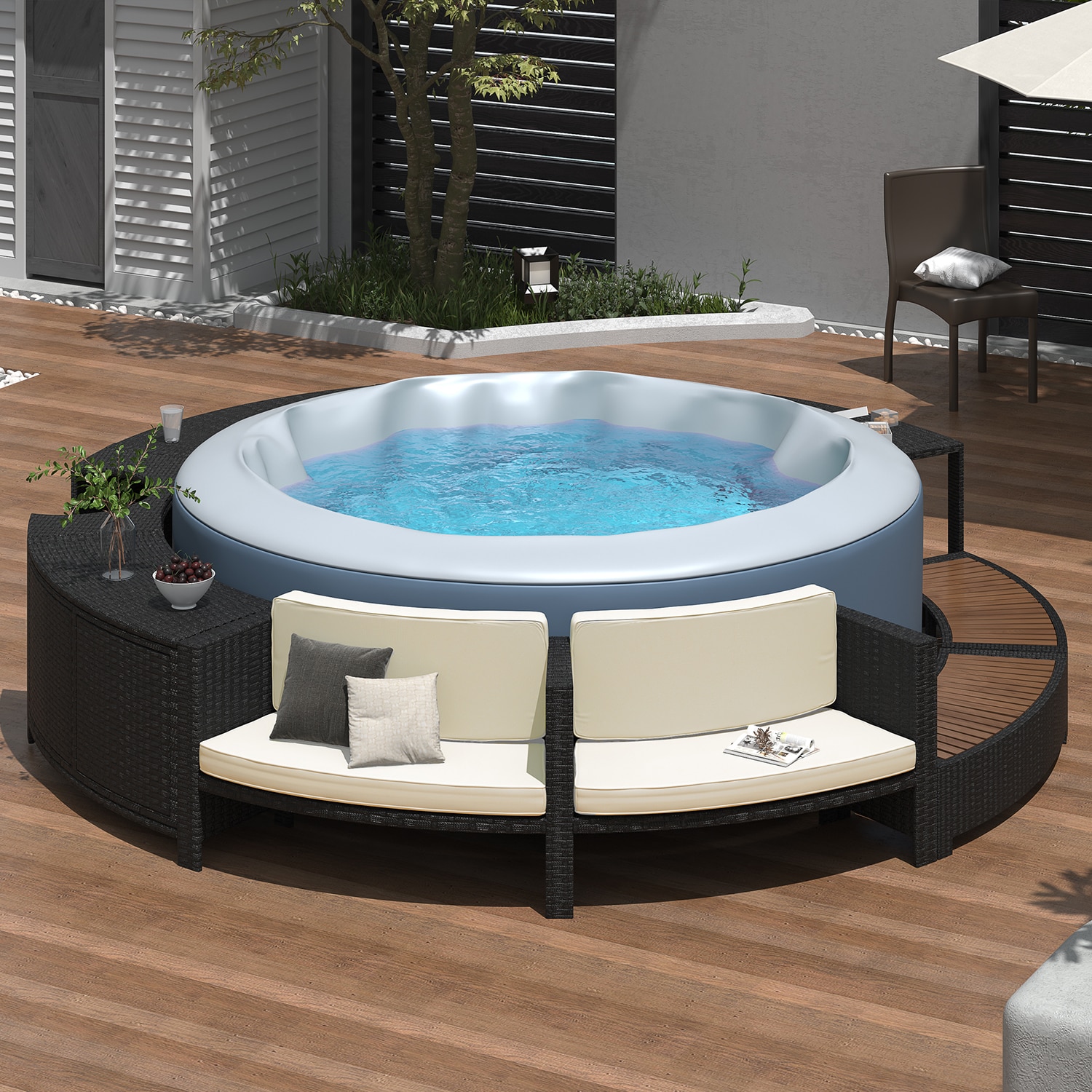 SINOFURN SYA010382BN Patio-Sofas-Daybeds - View #2