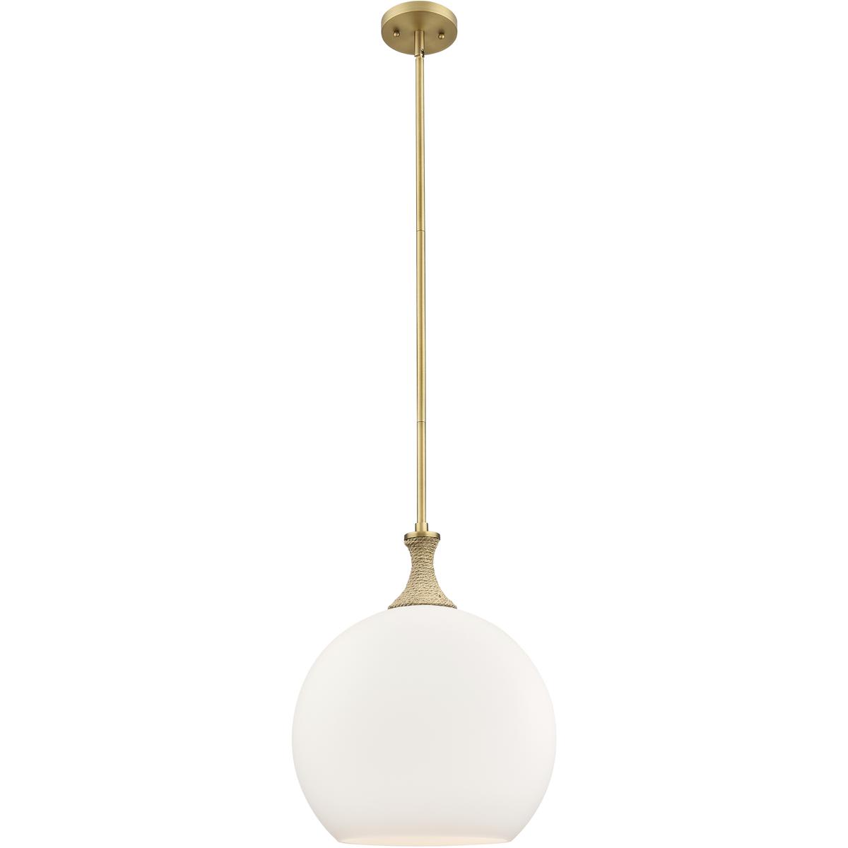 Innovations Lighting - 415-1SR-BB-G121-14 Astor Pendant Brushed Brass