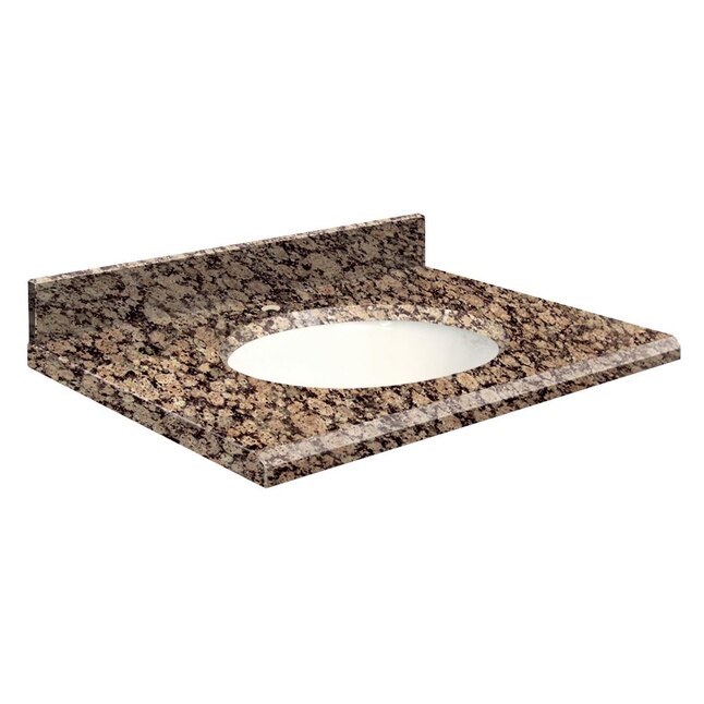 Transolid 31-in Baltic Brown Granite Single Sink Bathroom Vanity Top Transolid 31-in Baltic Brown Granite Single Sink Bathroom Vanity Top