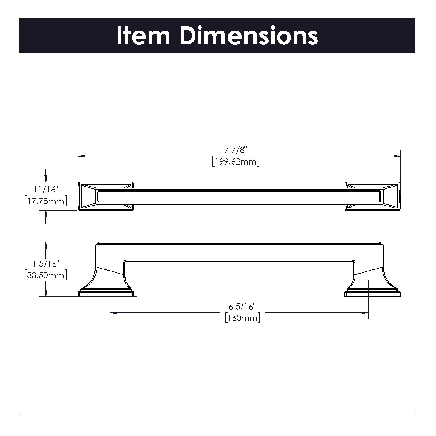 Belwith Keeler B077463-CH Cabinet-Pulls - View #4