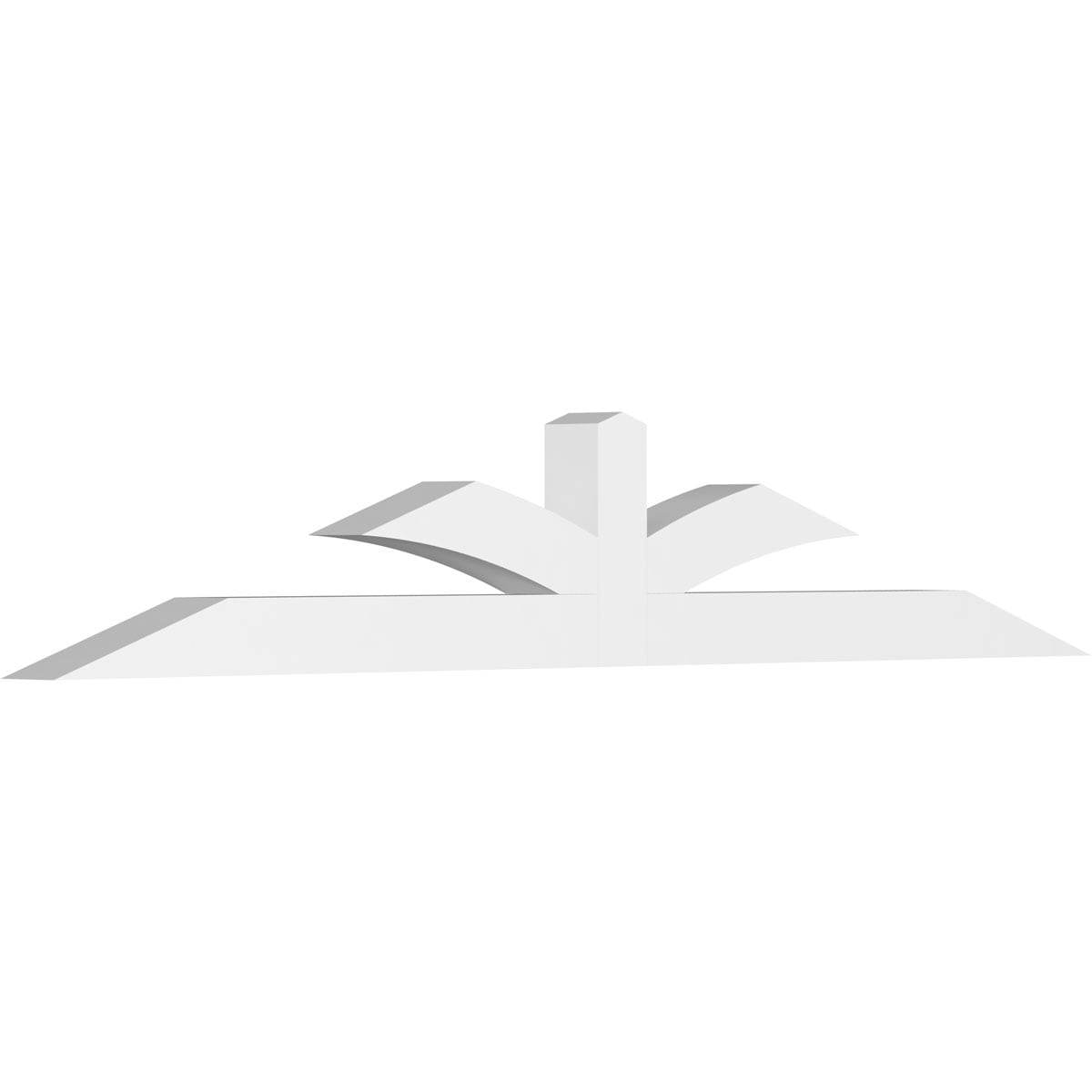 Ekena Millwork GBP084X14X0404RIC00 Richland White PVC Gable bracket