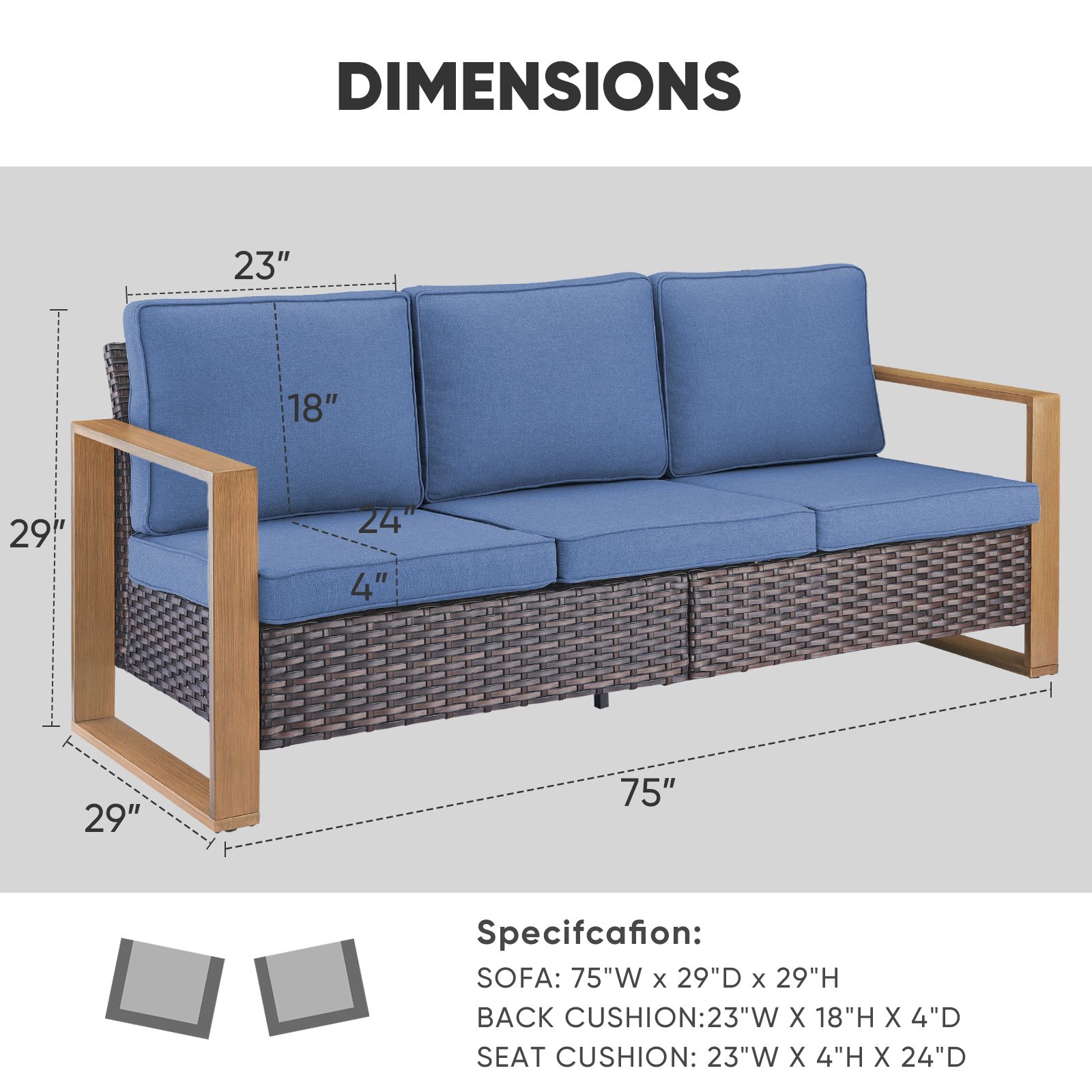 Jeehope PA126-1 Patio-Sofas-Daybeds - View #8