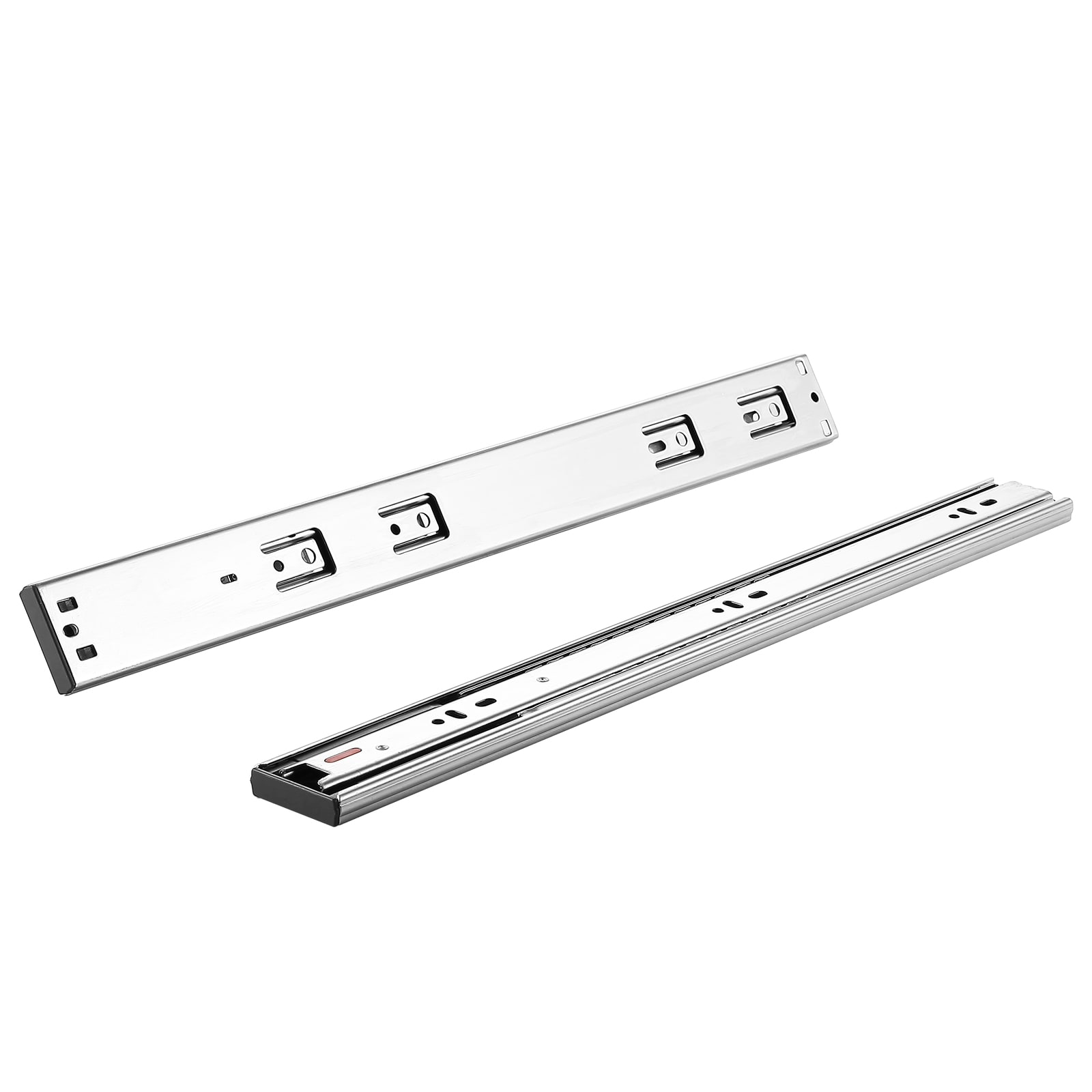 VEVOR CZCJCTDG100L9P7WTV0 21.77-in Full extension Soft Close Side Mount 100-lb Load Capacity Stainless steel Drawer Slide 10 -Pair