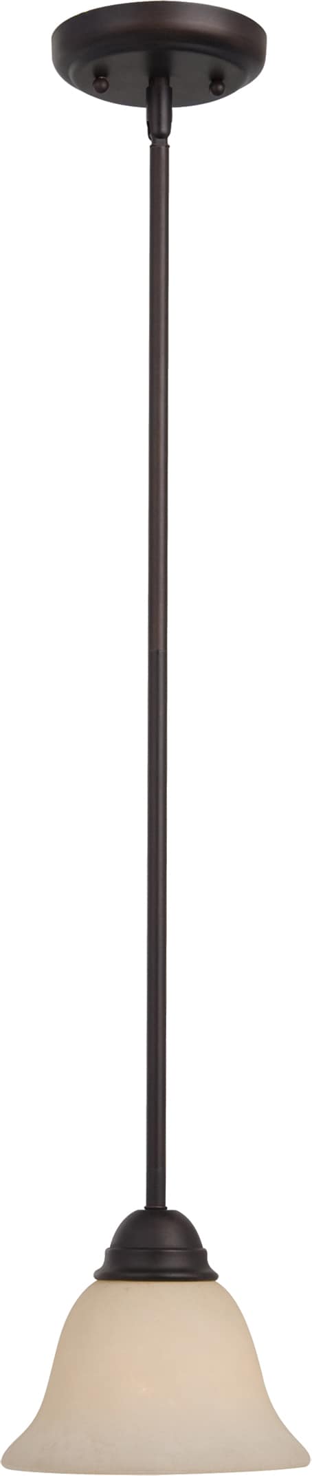 Maxim Lighting 92200FIOI Manor Oil Rubbed Bronze Transitional Frosted glass Bell Mini Outdoor Hanging Pendant light