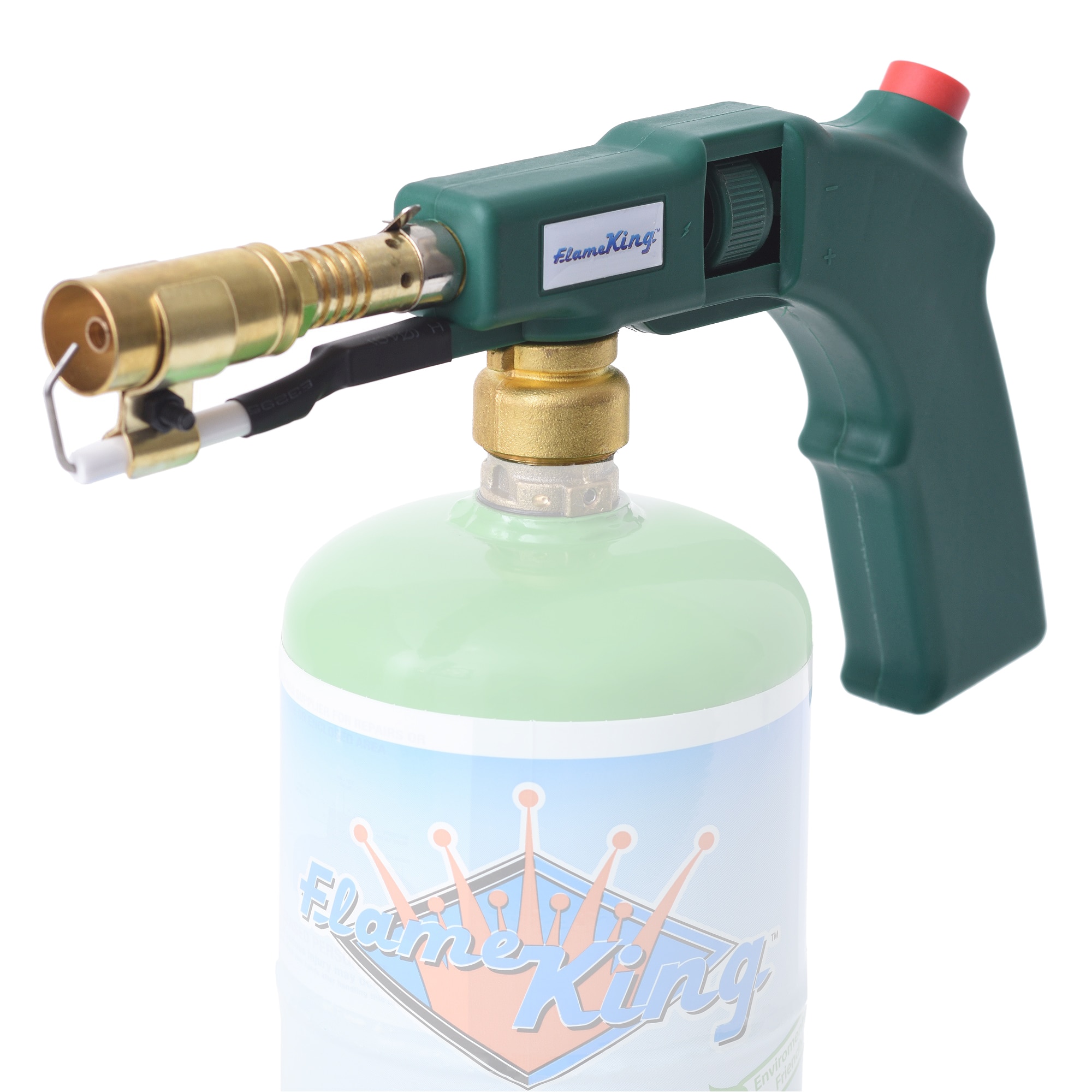 Flame King Mapp Gas Blow Torch w/ Auto Ignition for Searing, Fire starting Propane Torch head