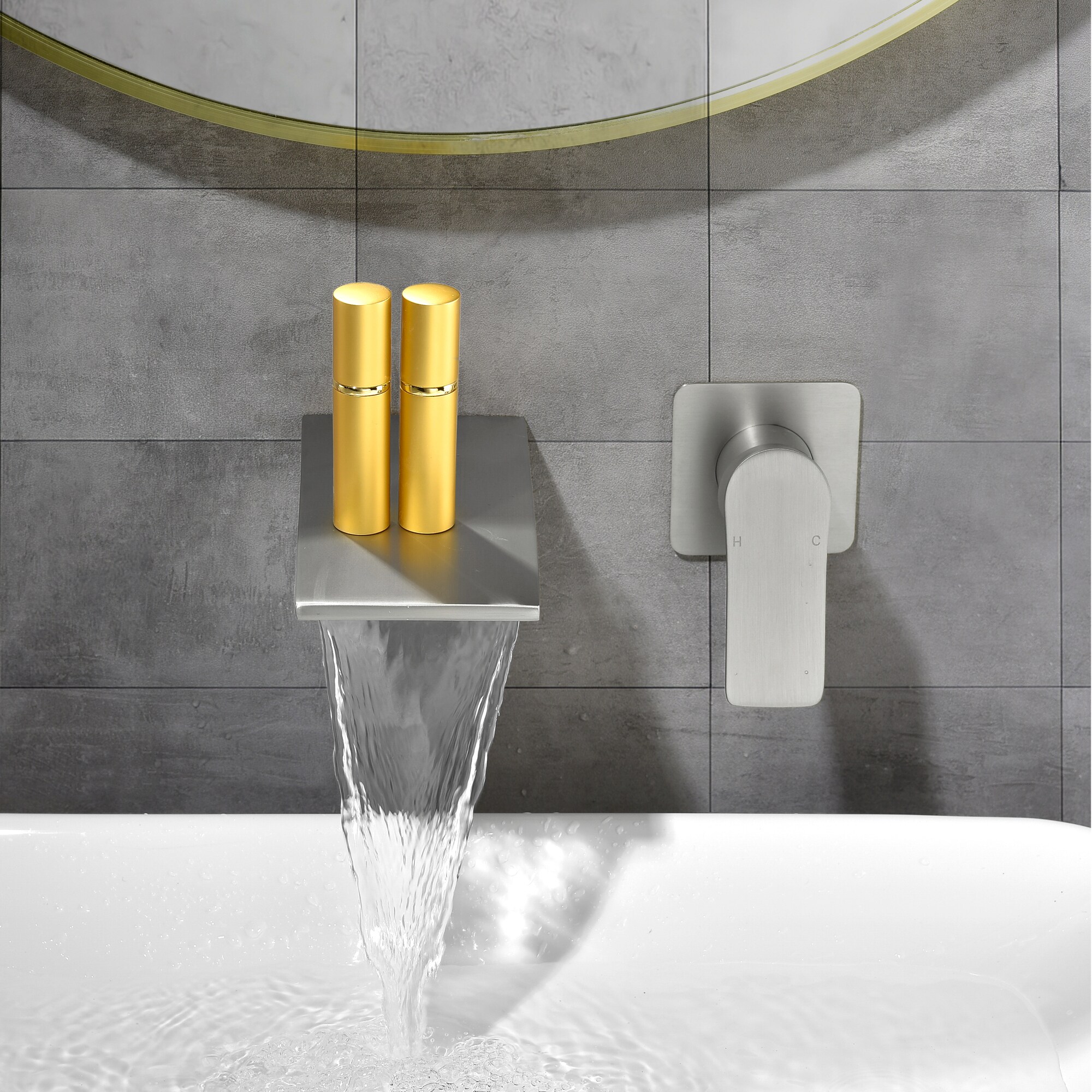 WELLFOR SMG-2410BN Roman-Tub-Faucets - View #4