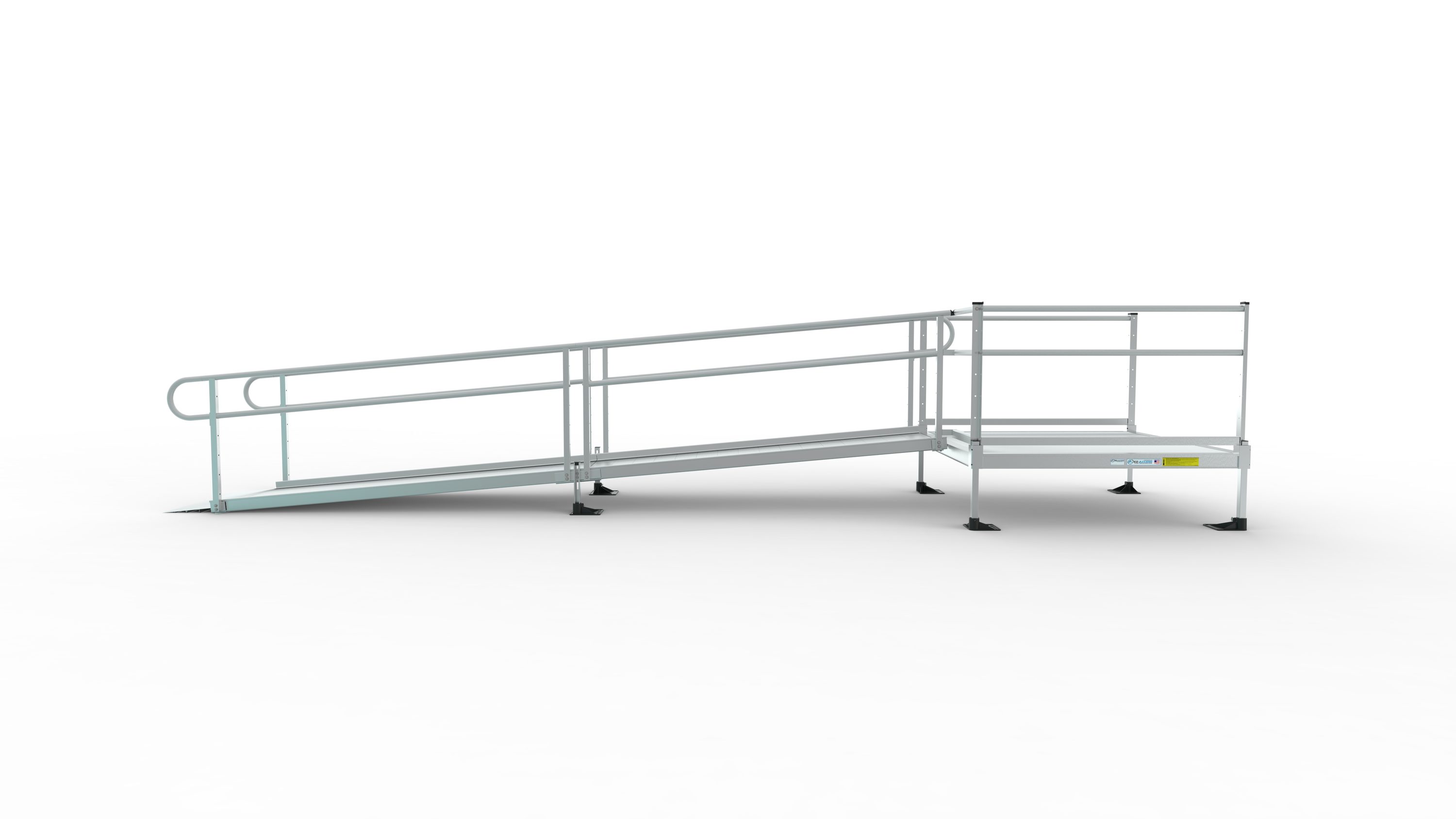 Ez Access Pathway 3g 8 Ft X 36 In Aluminum Solid Entryway Wheelchair Ramp At 1416