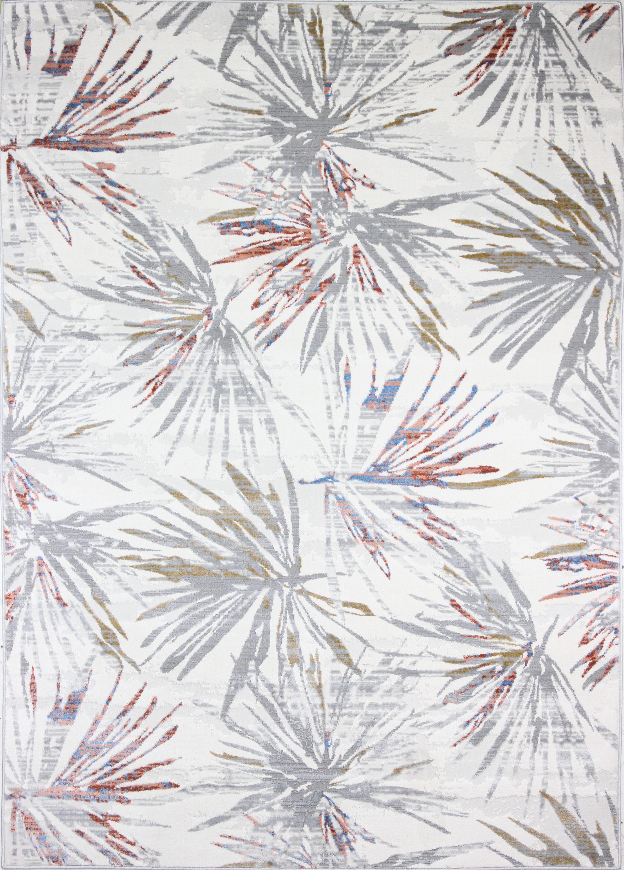 Bashian 649652298672 9 X 12 (ft) Ivory/Rust Indoor Floral/Botanical Mid-century Modern Area Rug